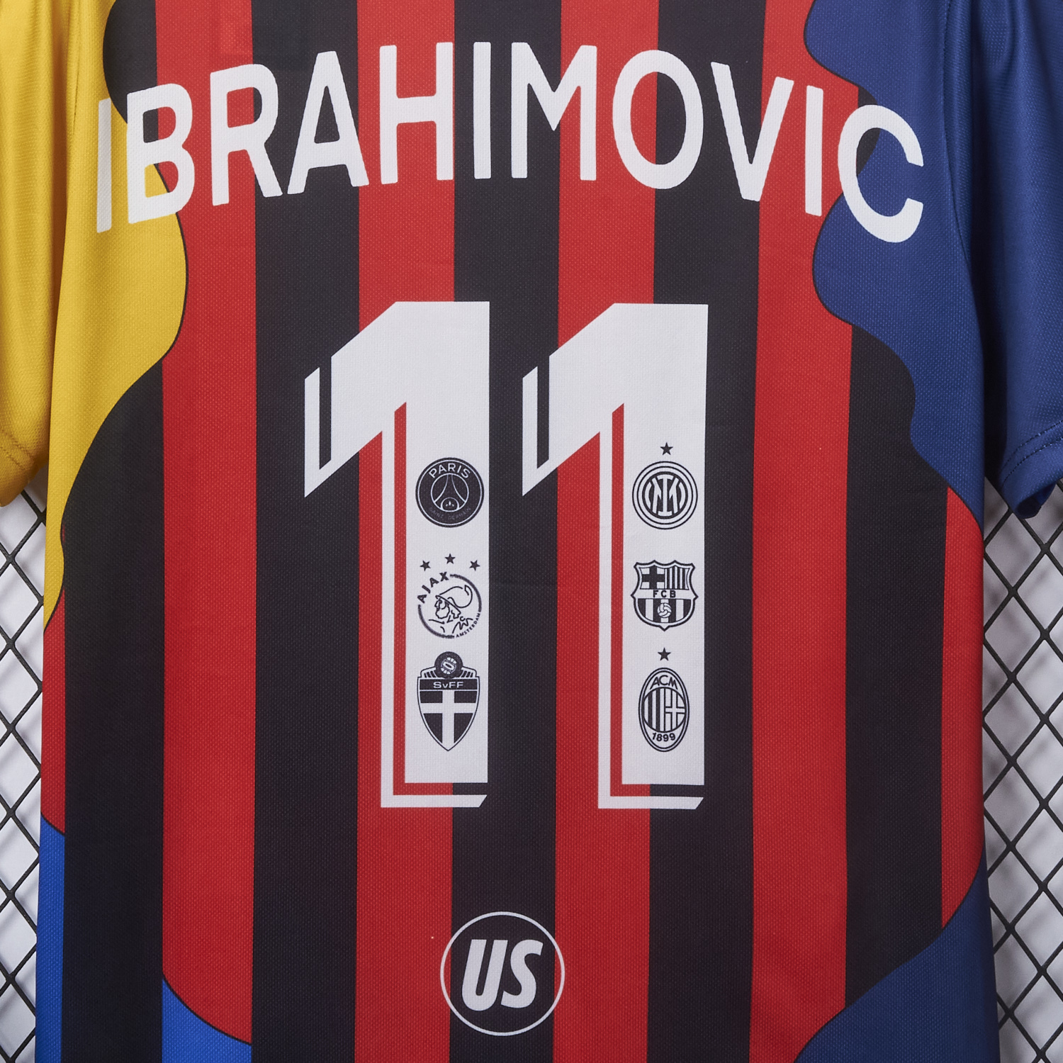 AlphaJersey-Zlatan Ibrahimović Career Commemorative Jersey - Fans Version - AC Milan Inter Milan Barcelona Ajax Paris Saint-Germain PSG Sweden