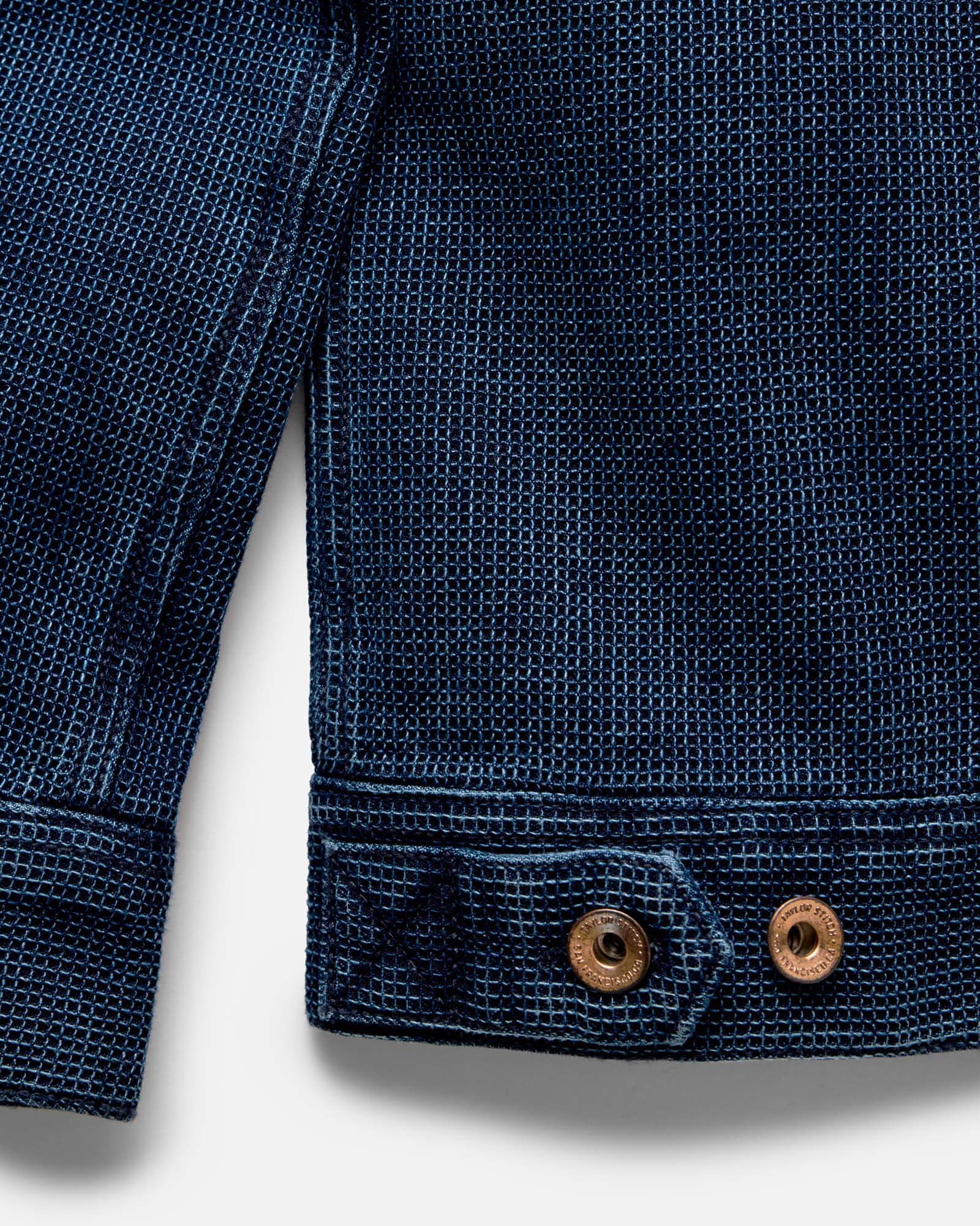 The Long Haul Jacket in Rinsed Indigo Waffle | Modern Menswear by yycbvcnbmmnbm