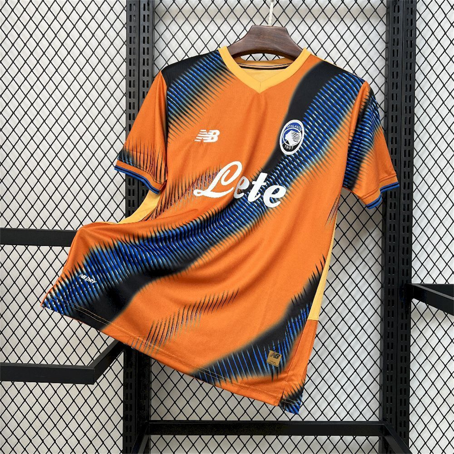 AlphaJersey-Atalanta 25-26 Third Orange And Blue Jersey - Fans Version