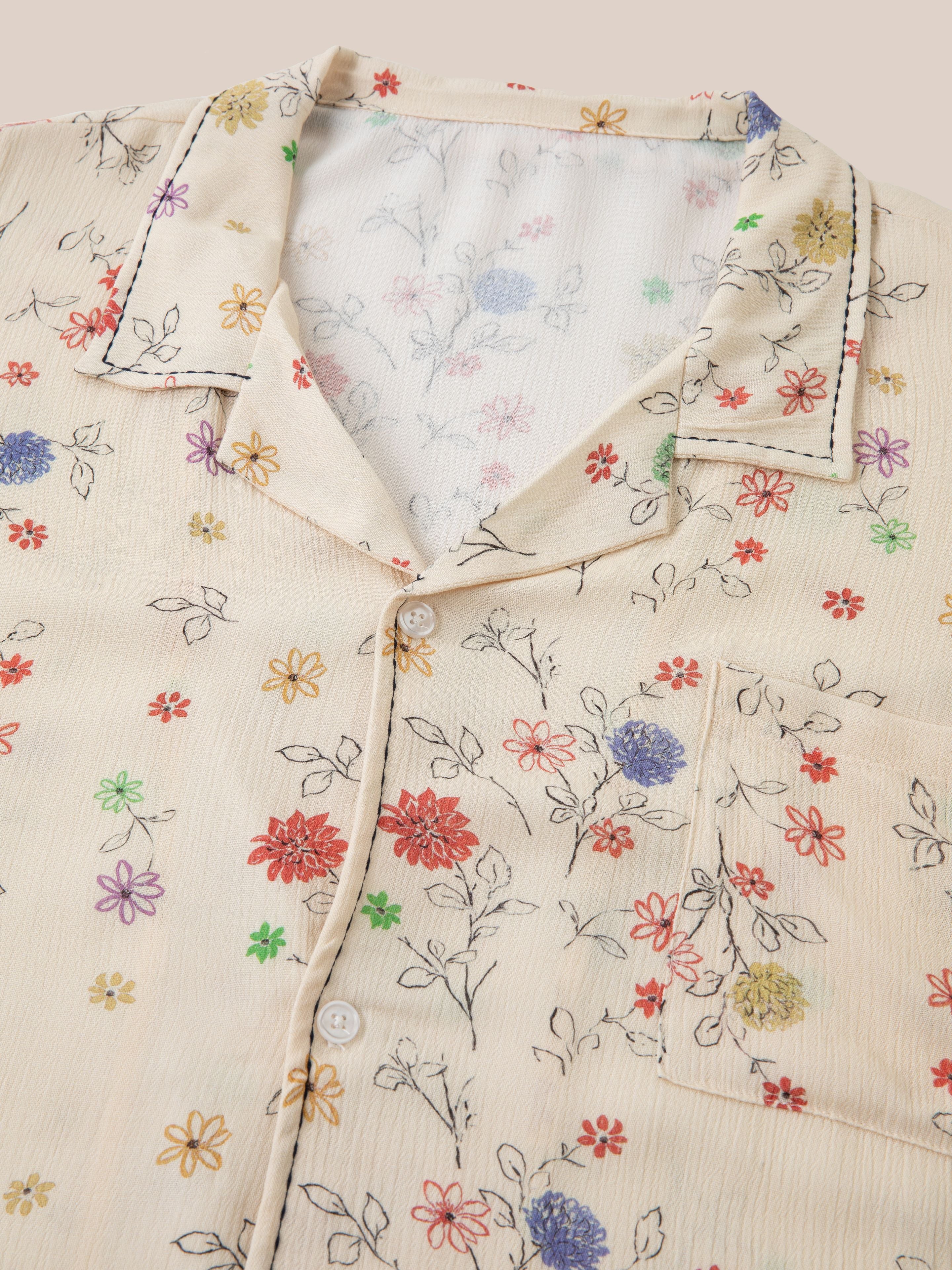 Multi Floral Camp Shirt | Modern Menswear by yycbvcnbmmnbm
