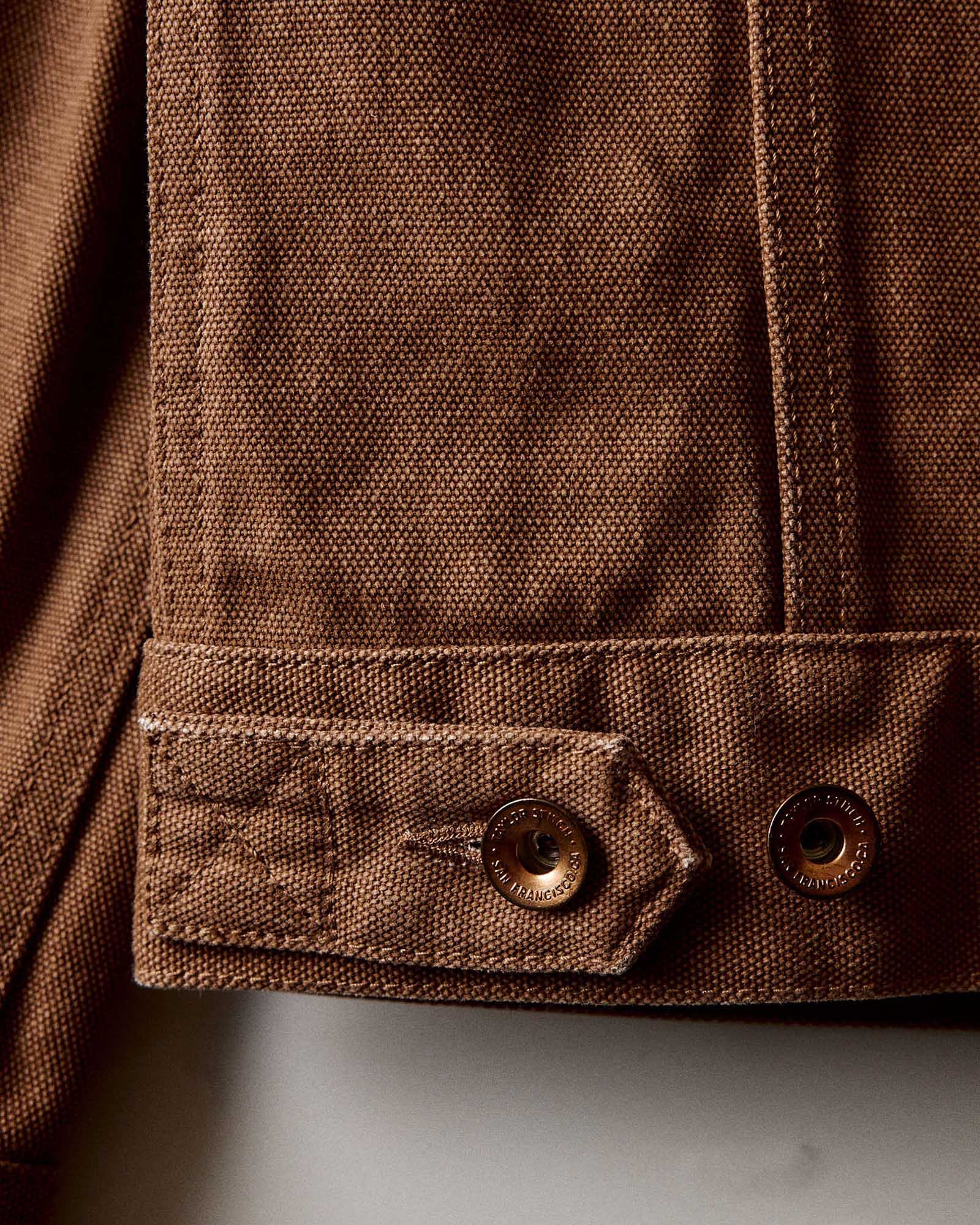 The Ryder Jacket in Tobacco Chipped Canvas | Modern Menswear by yycbvcnbmmnbm