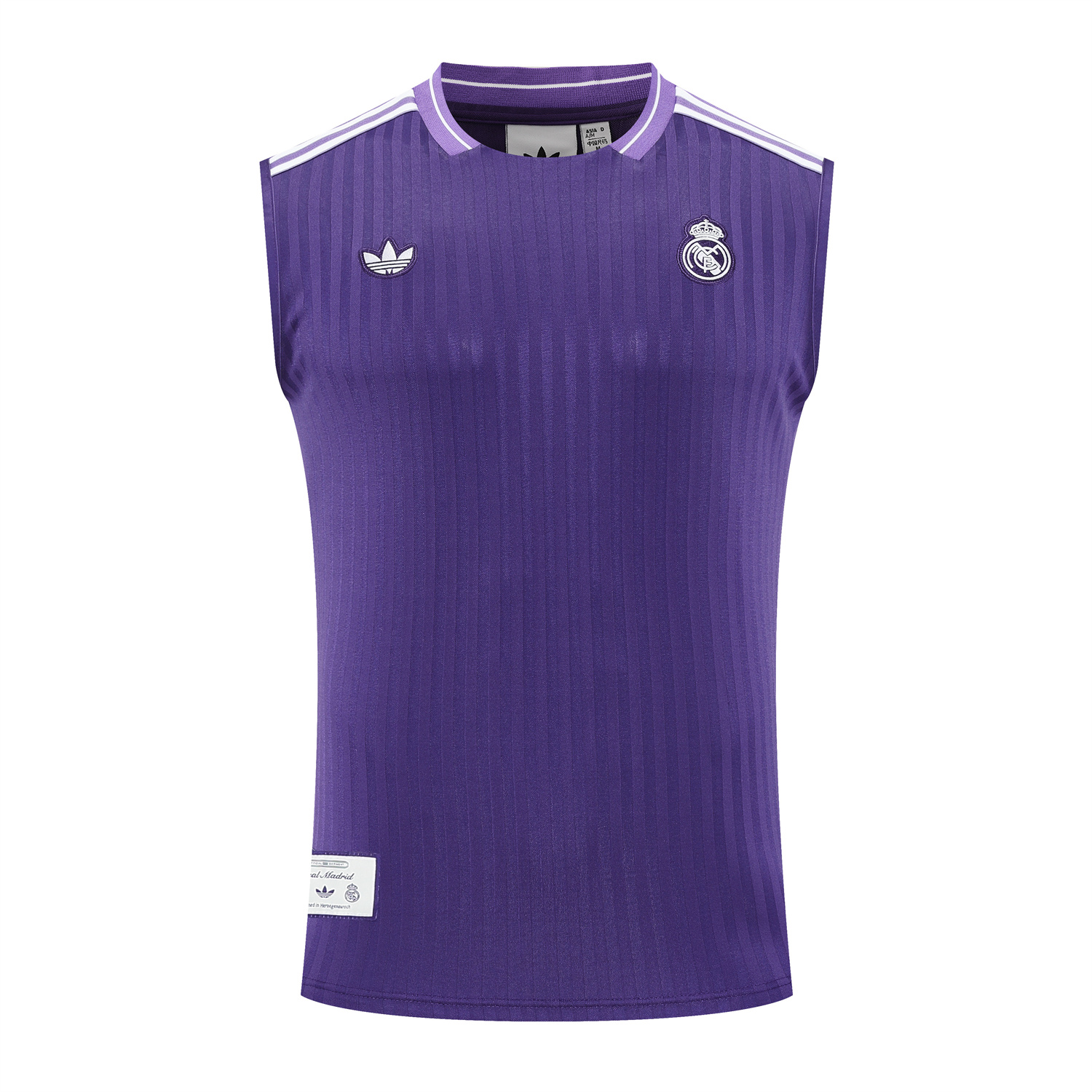 AlphaJersey-Real Madrid 25-26 Vest Training Set - Pure Purple Vest & Purple Shorts