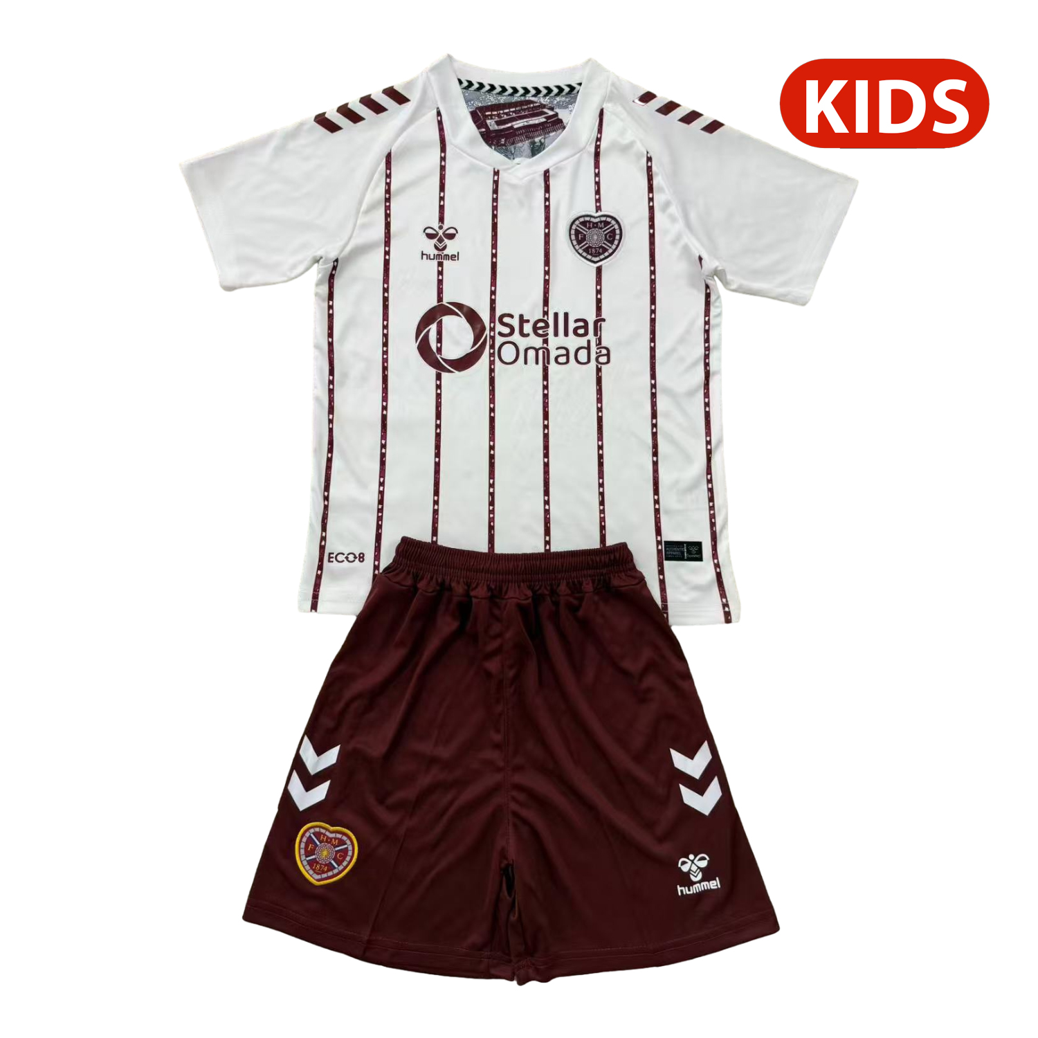 AlphaJersey-Hearts Heart of Midlothian 25-26 Away Kids Kit
