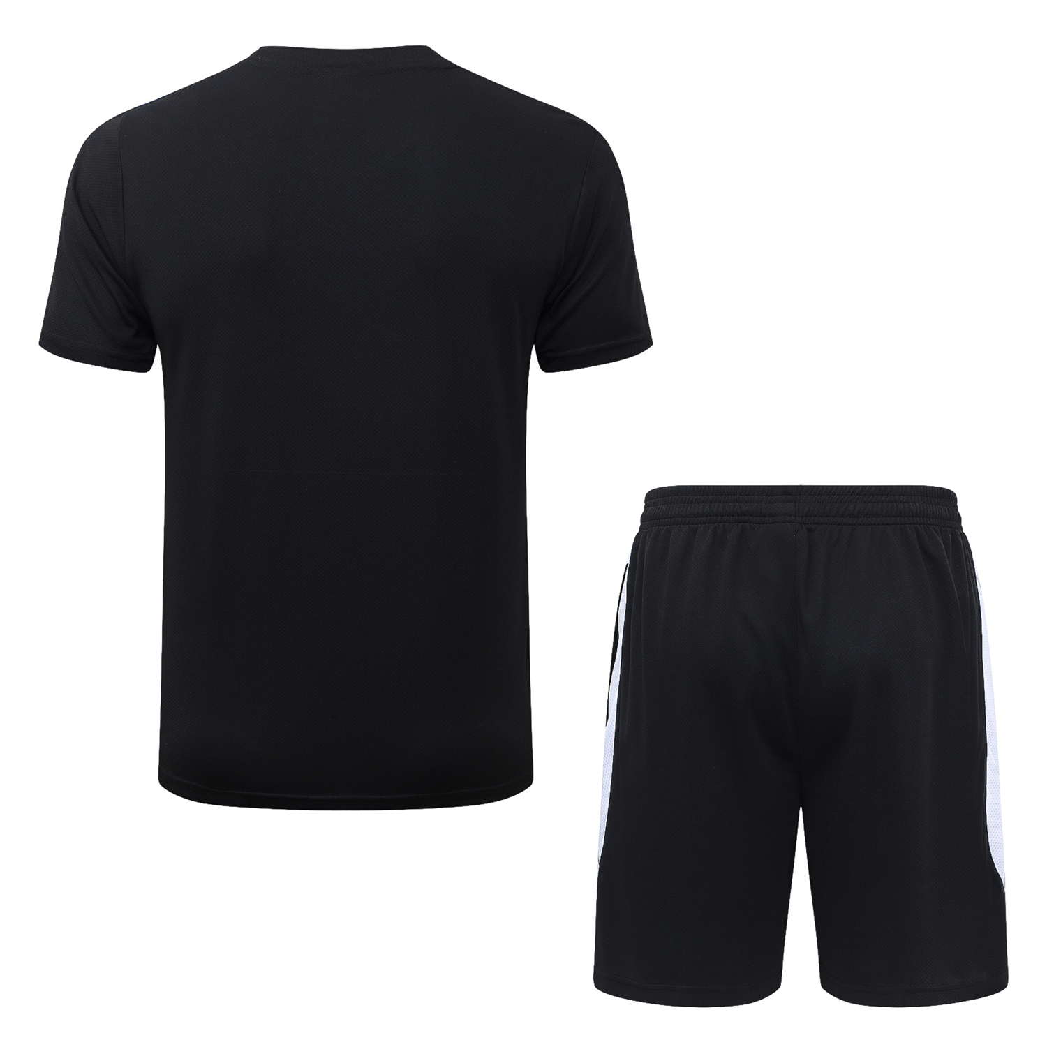 AlphaJersey-Paris Saint-Germain PSG 26-27 Short-Sleeve Training Set - White Border Black Top & Shorts