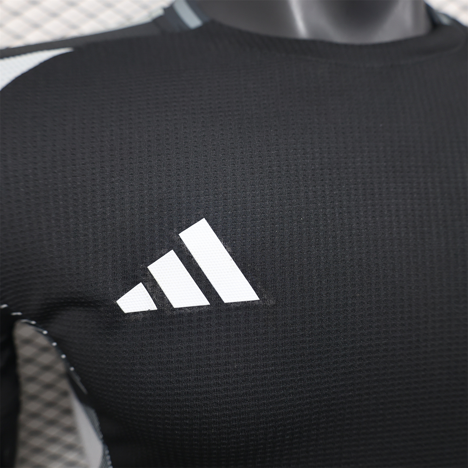 AlphaJersey-Algeria 25-26 Pure Black Jersey with Grey Block - Player Version