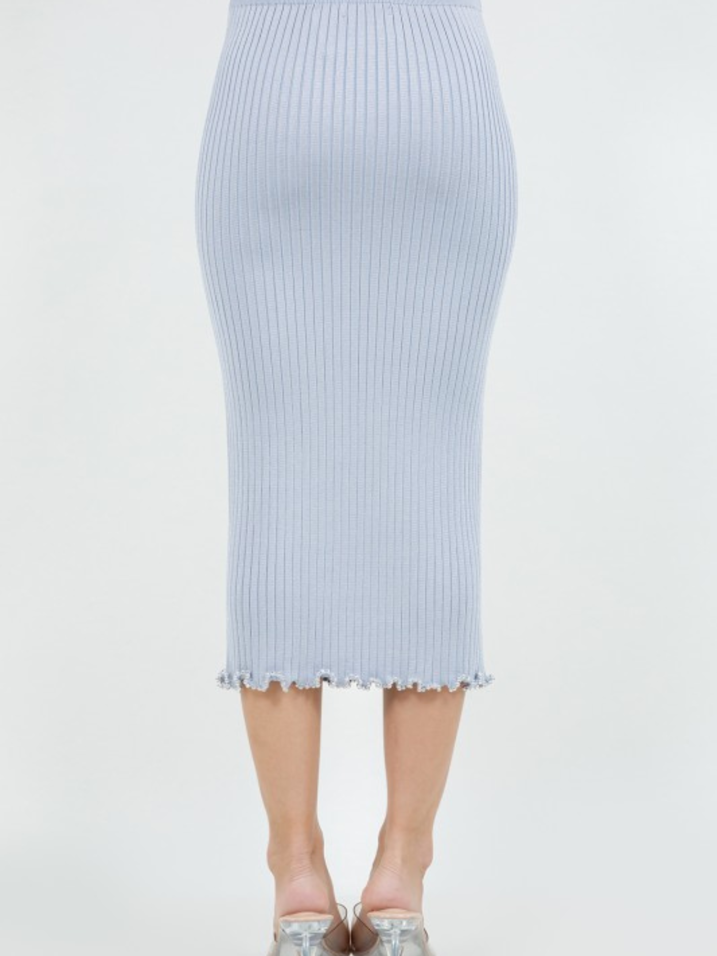 Beaded Edge Knit Skirt | Elegant Women's Fashion by coolavocek
