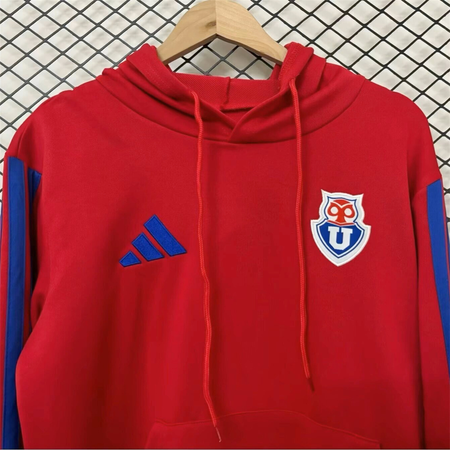 AlphaJersey-Universidad de Chile 2026 Red Unisex Pullover Hoodie
