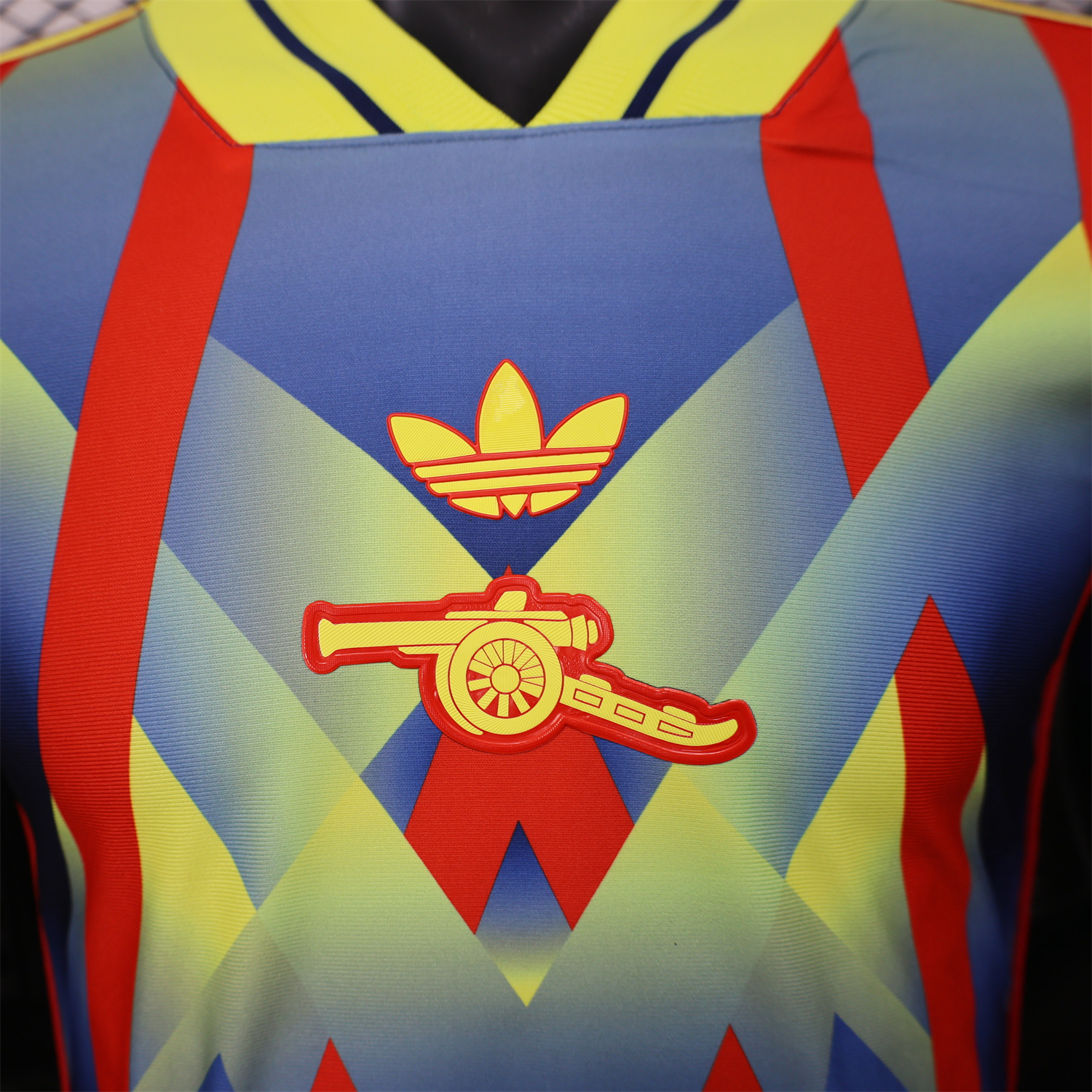 AlphaJersey-Arsenal 25-26 Red Yellow Blue LFSTLR Jersey - Player Version