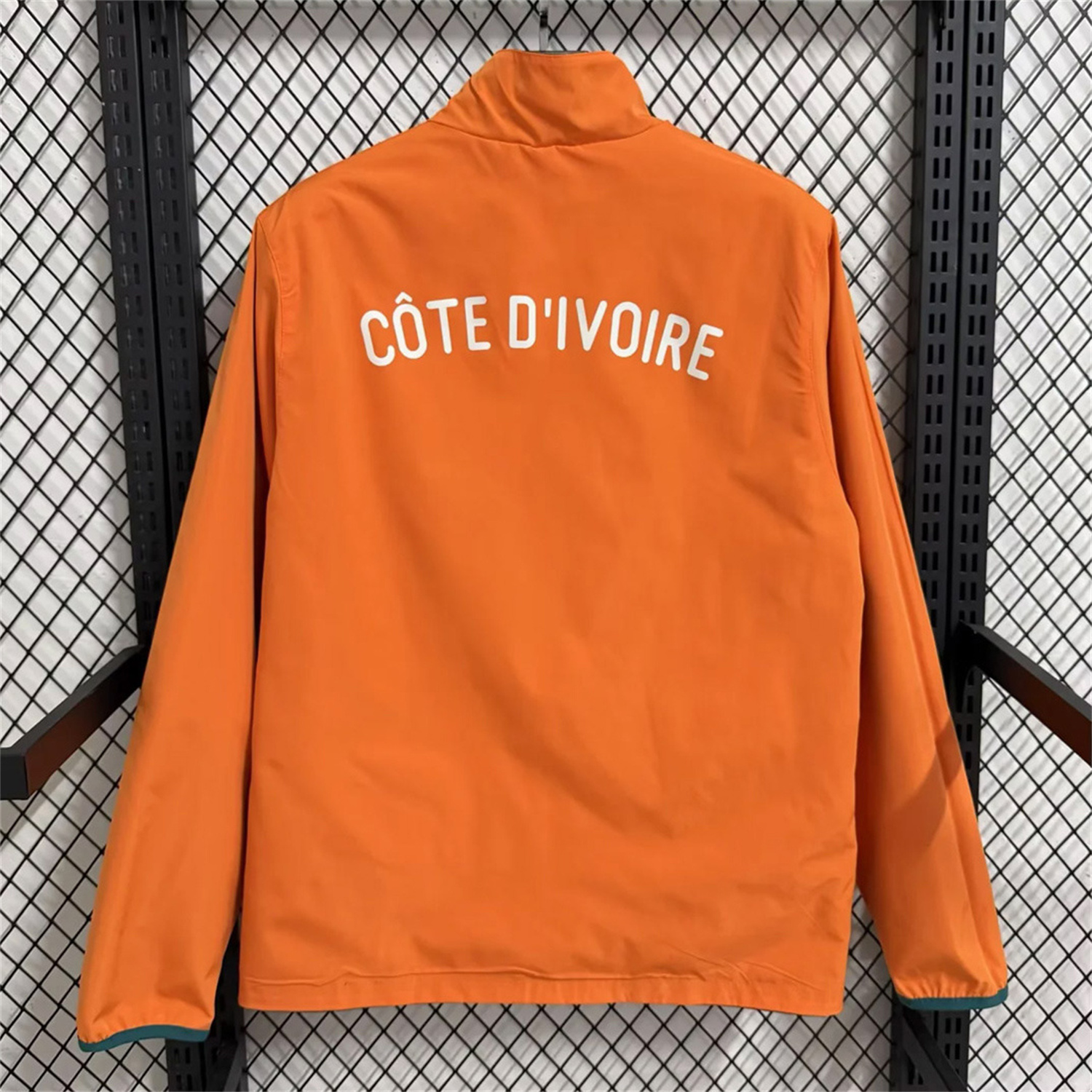 AlphaJersey-Ivory Coast 2026 Pre-Match Double Sided Reversible Windbreaker - Orange