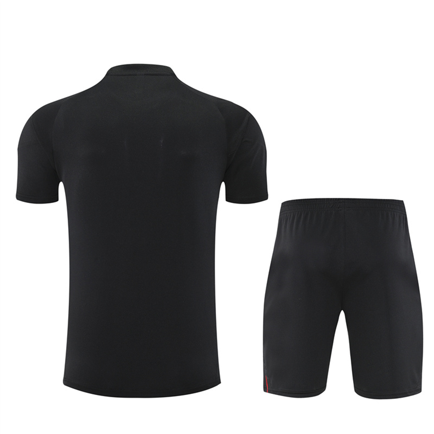 AlphaJersey-Ajax 25-26 Short-Sleeve Training Set - Black Top and Black Shorts