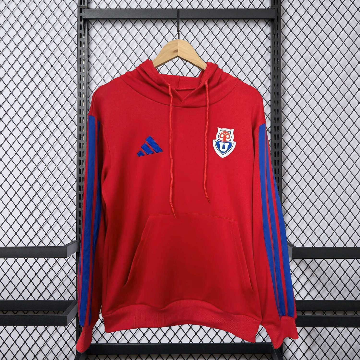 AlphaJersey-Universidad de Chile 2026 Red Unisex Pullover Hoodie