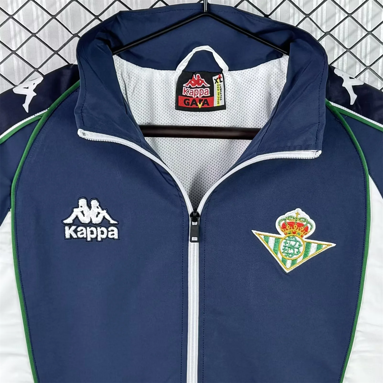 AlphaJersey-Retro Real Betis 1997-98 Deep Blue And White Windbreaker