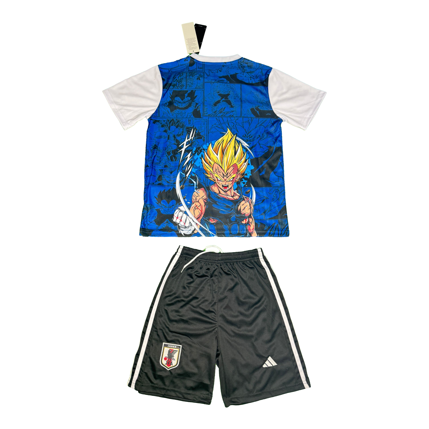 AlphaJersey-Japan 25-26 Vegeta Blue And Black Special Kids Kit