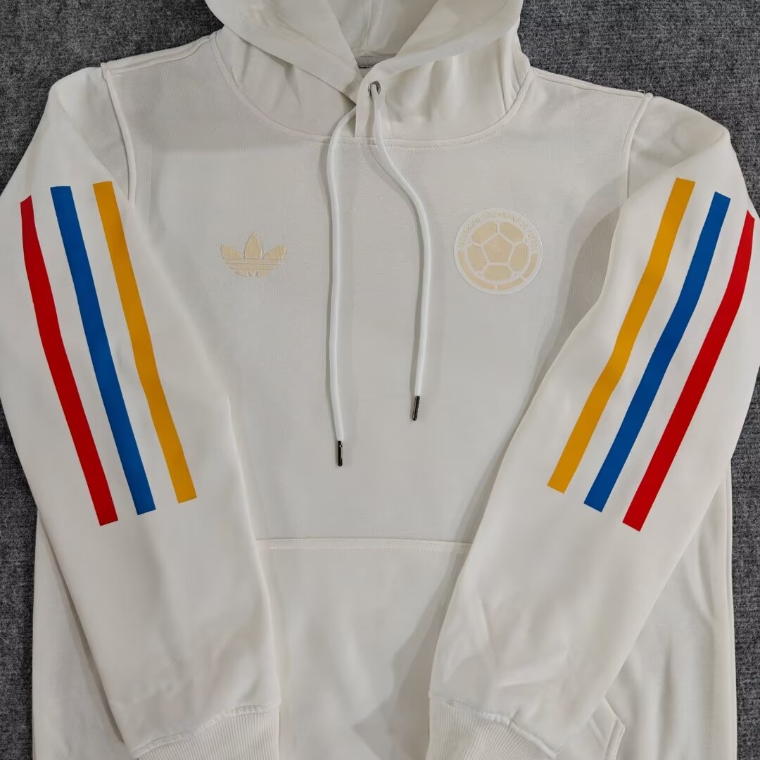 AlphaJersey-Colombia 2024 100th Anniversary Hooded - White