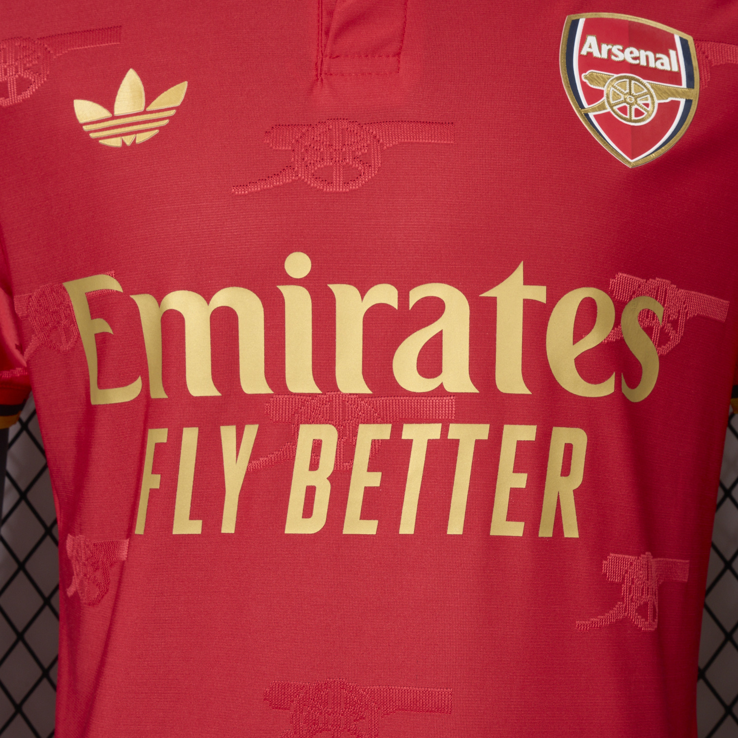 AlphaJersey-Arsenal 25-26 Red POLO Special Edition Jersey - Player Version