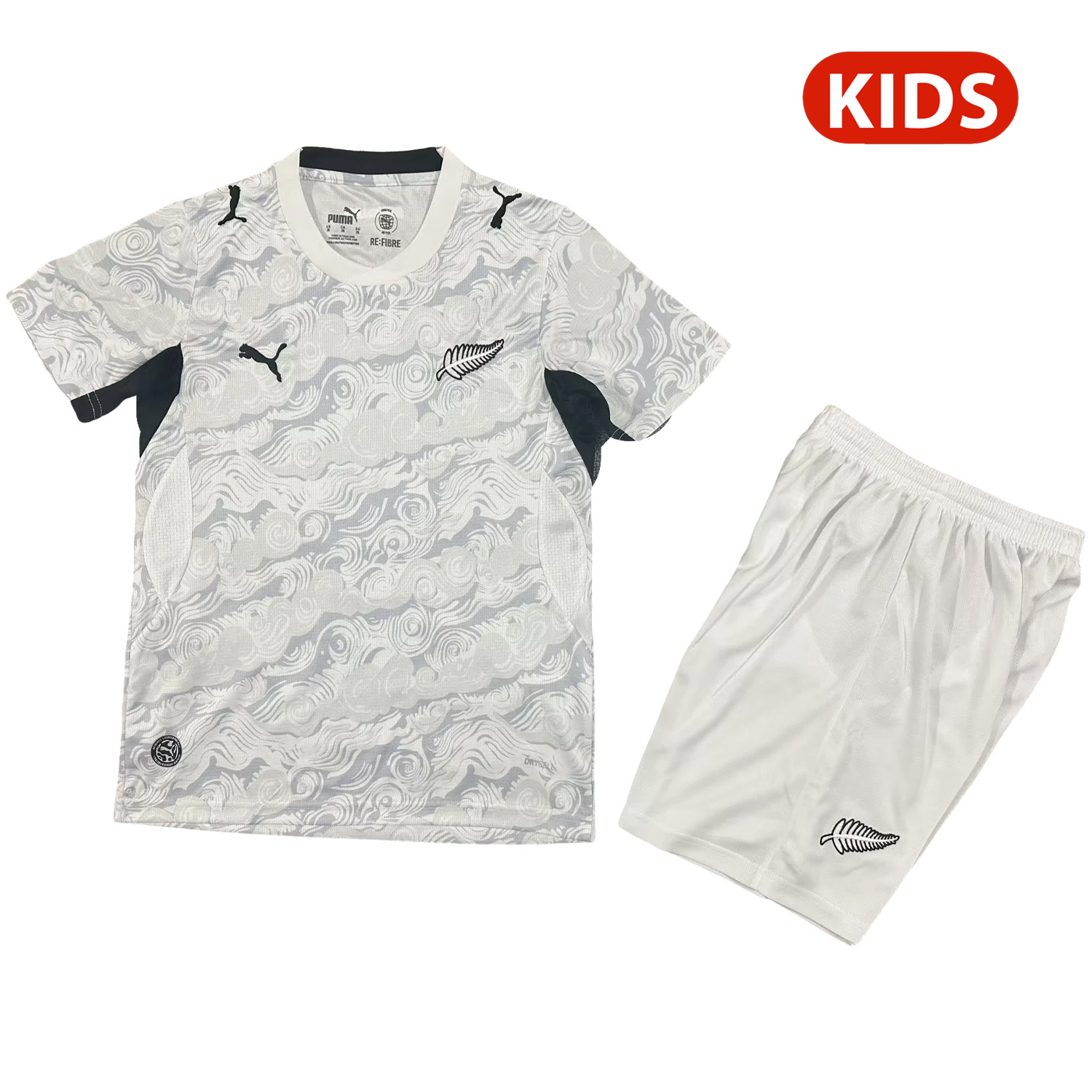 AlphaJersey-New Zealand 2026 Away Kids Kit