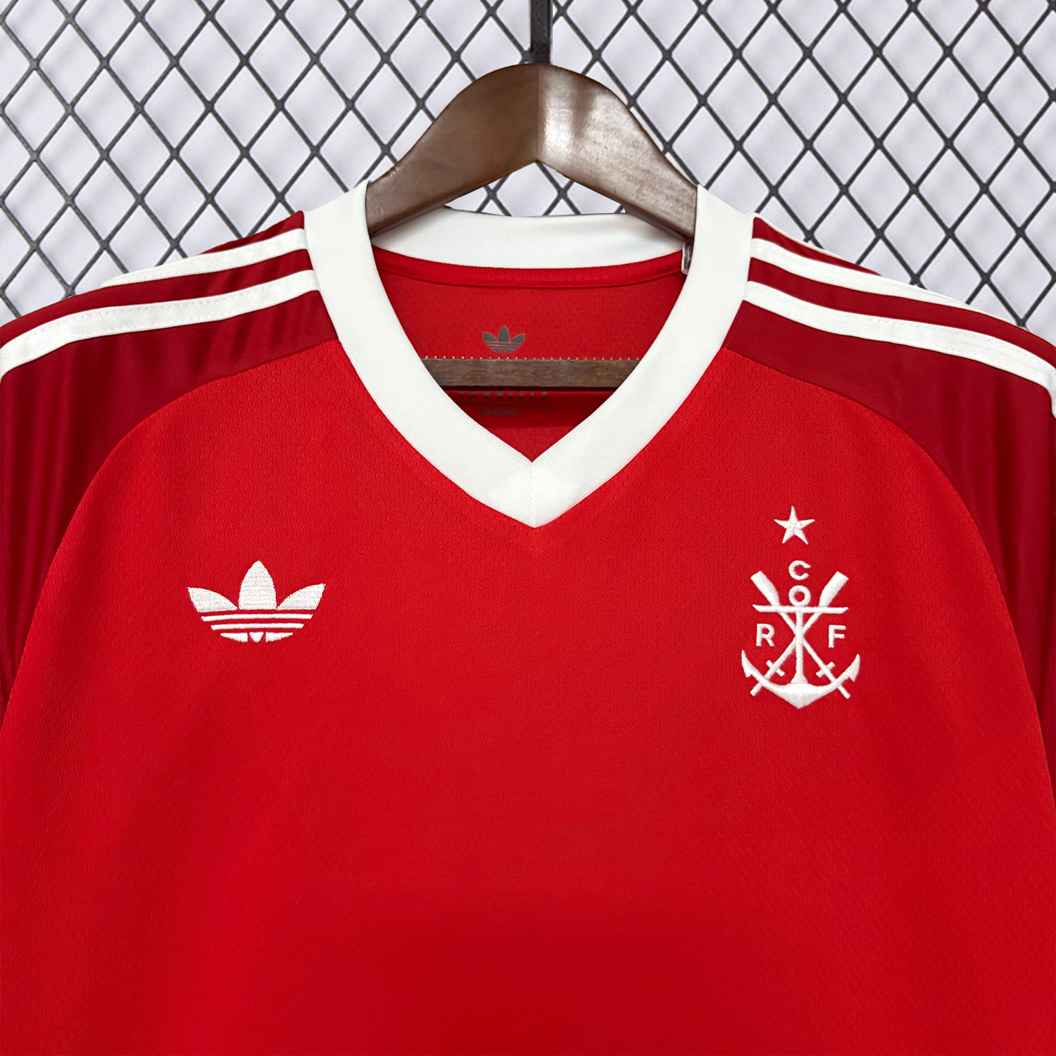 AlphaJersey-Flamengo 25-26 White Lines Red Special Jersey - Fans Version
