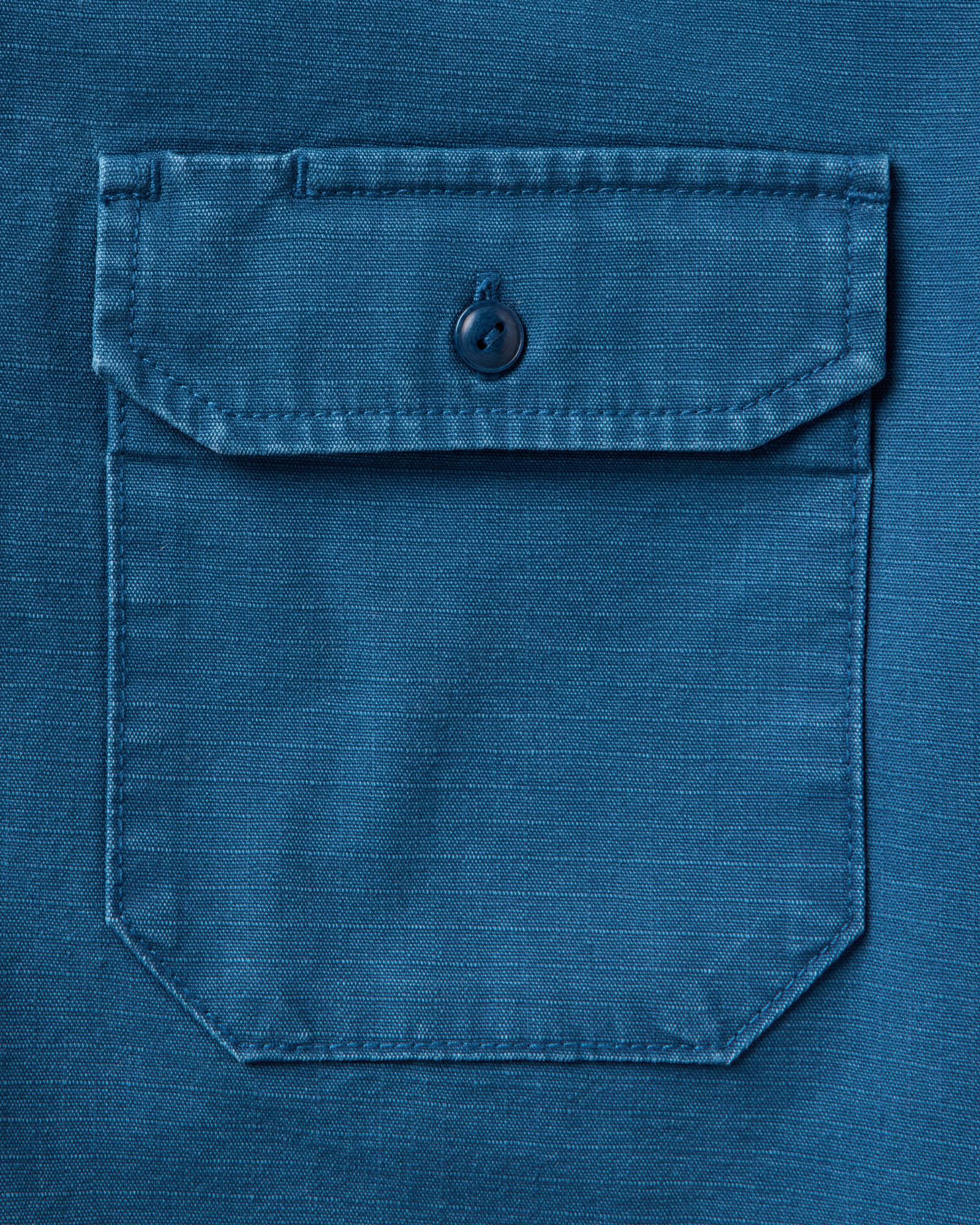 The Short Sleeve Mechanic Shirt in Atlantic Ripstop | Modern Menswear by yycbvcnbmmnbm