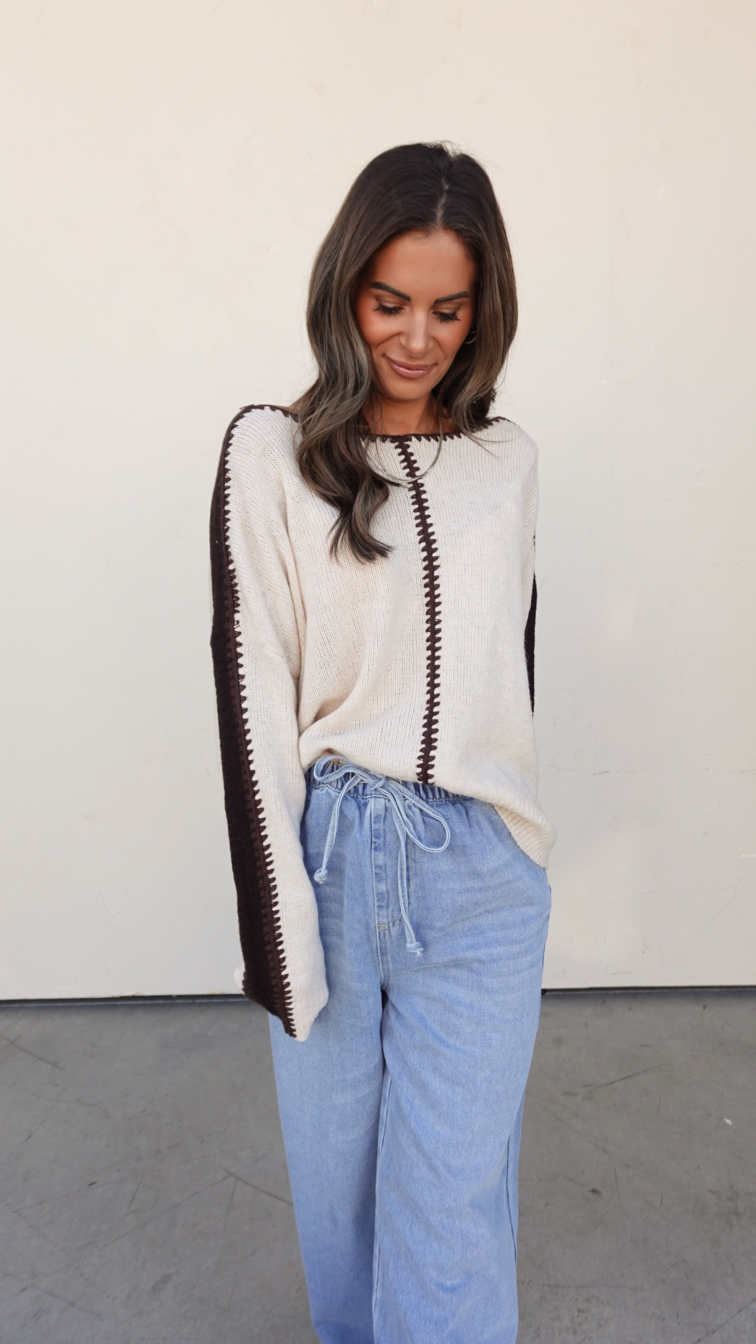 Drawstring Wide Leg Denim Pant | Elegant Women's Fashion by coolavocek