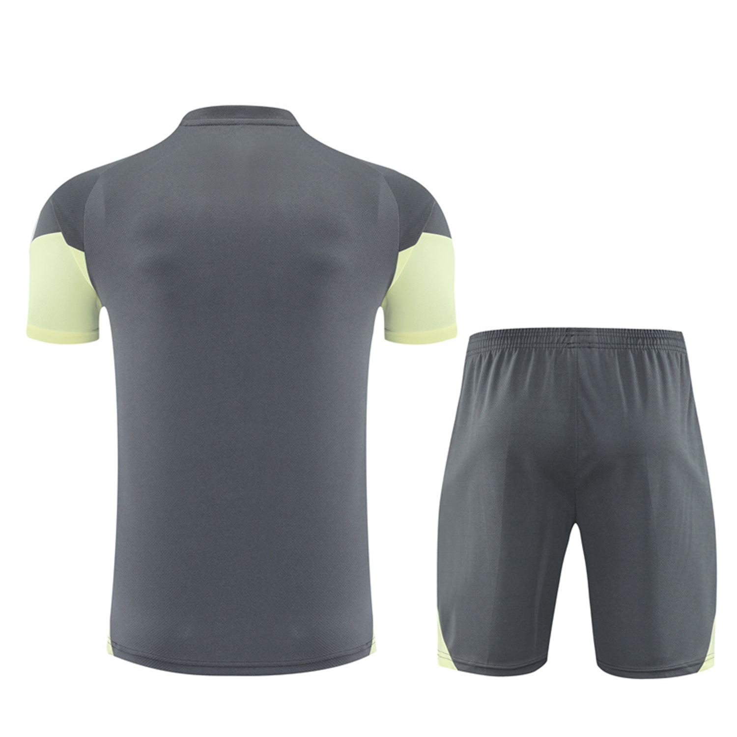 AlphaJersey-Real Madrid 25-26 Short-Sleeve Training Set - Deep Grey Top and Shorts