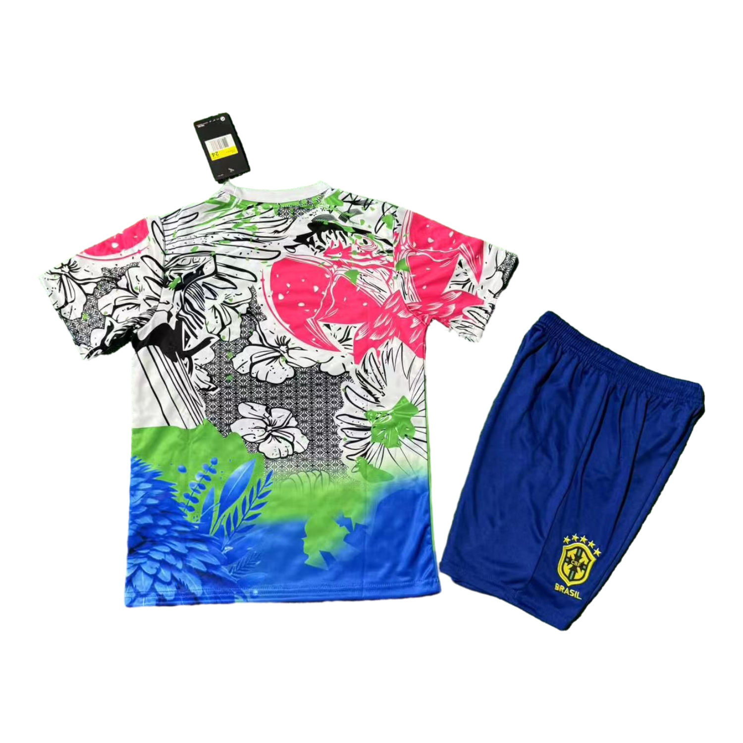 AlphaJersey-Brazil 25-26 Red Parrot Special Kids Kit