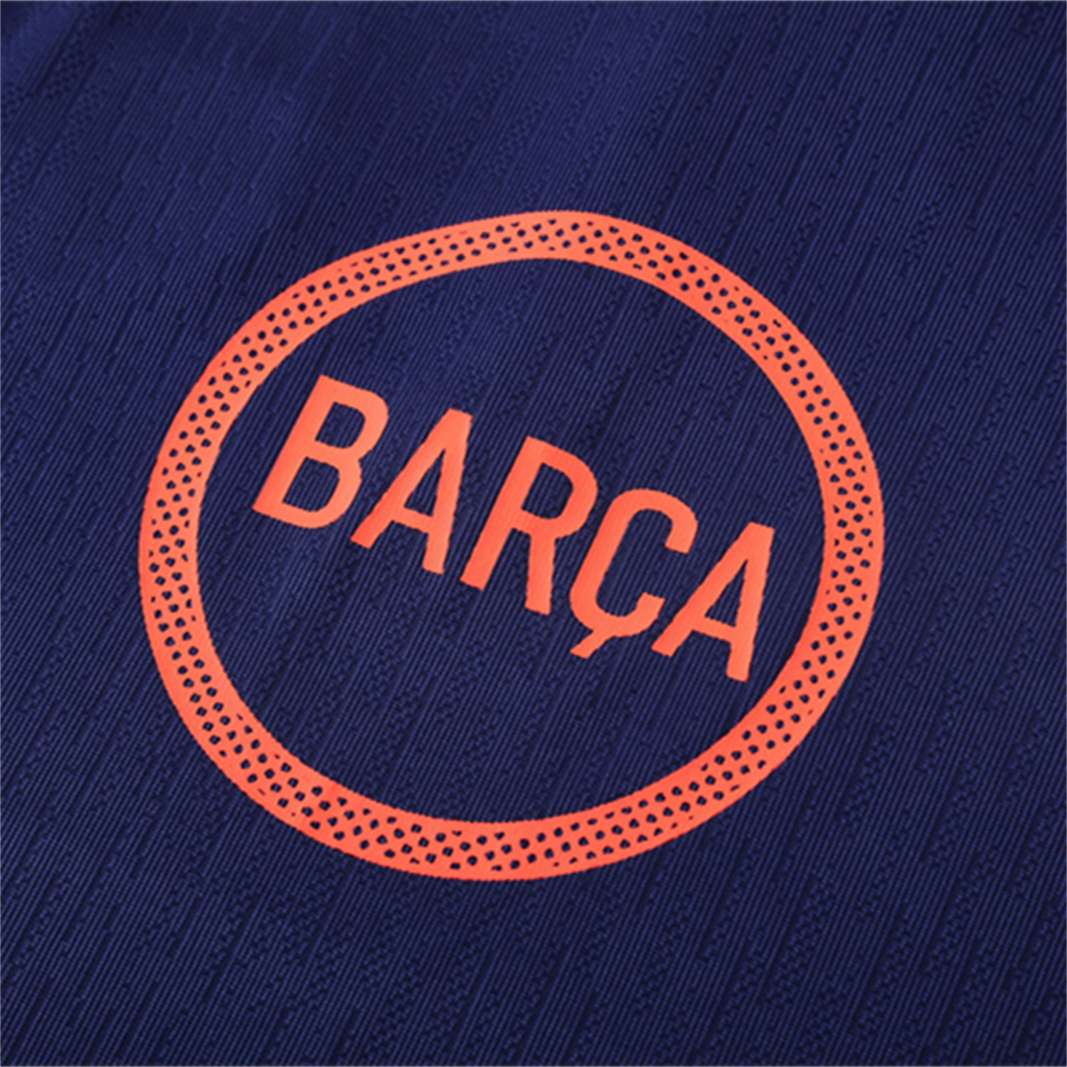 AlphaJersey-Barcelona 25-26 Kids Long Sleeve Training Set - Royal Blue Top Orange Sponsor & Royal Blue Pants