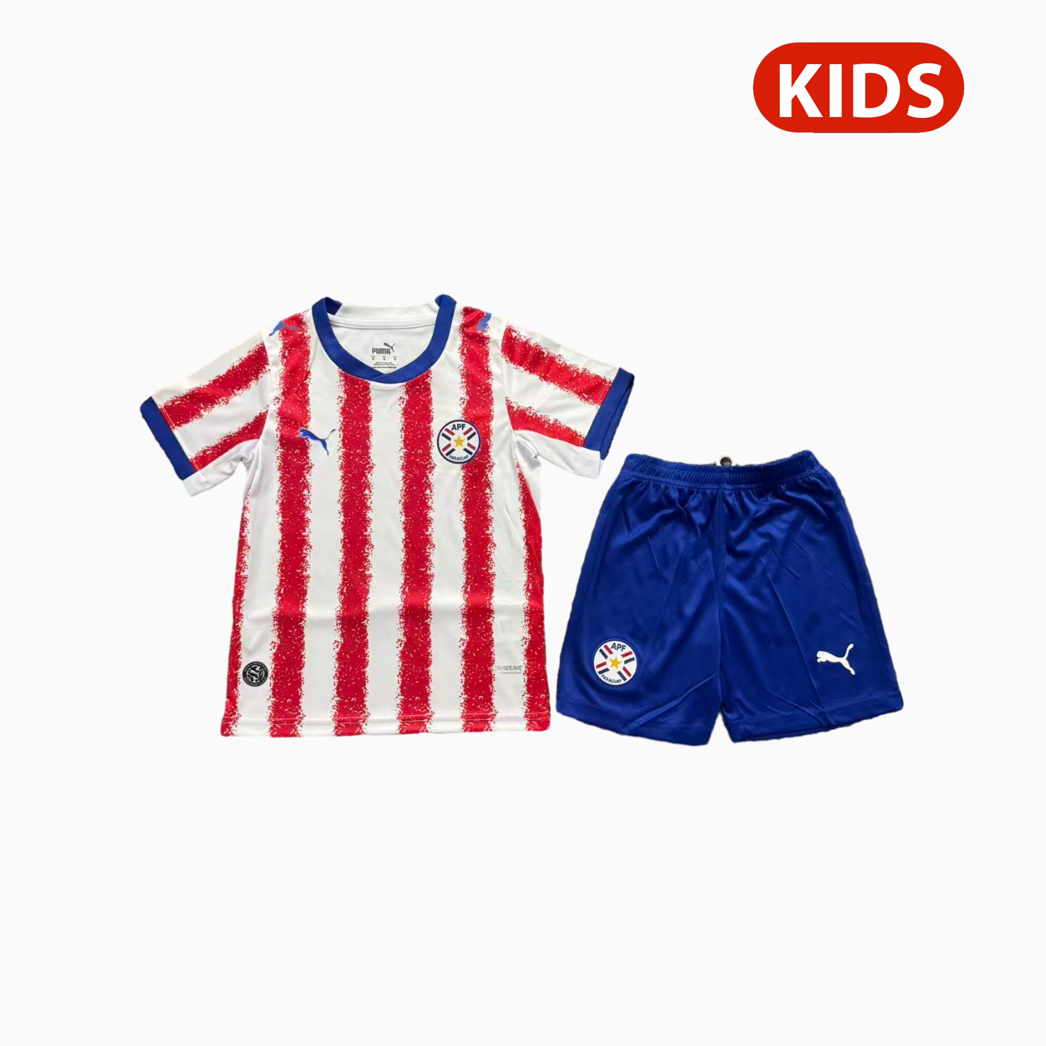 AlphaJersey-Paraguay 2026 Home Kids Kit