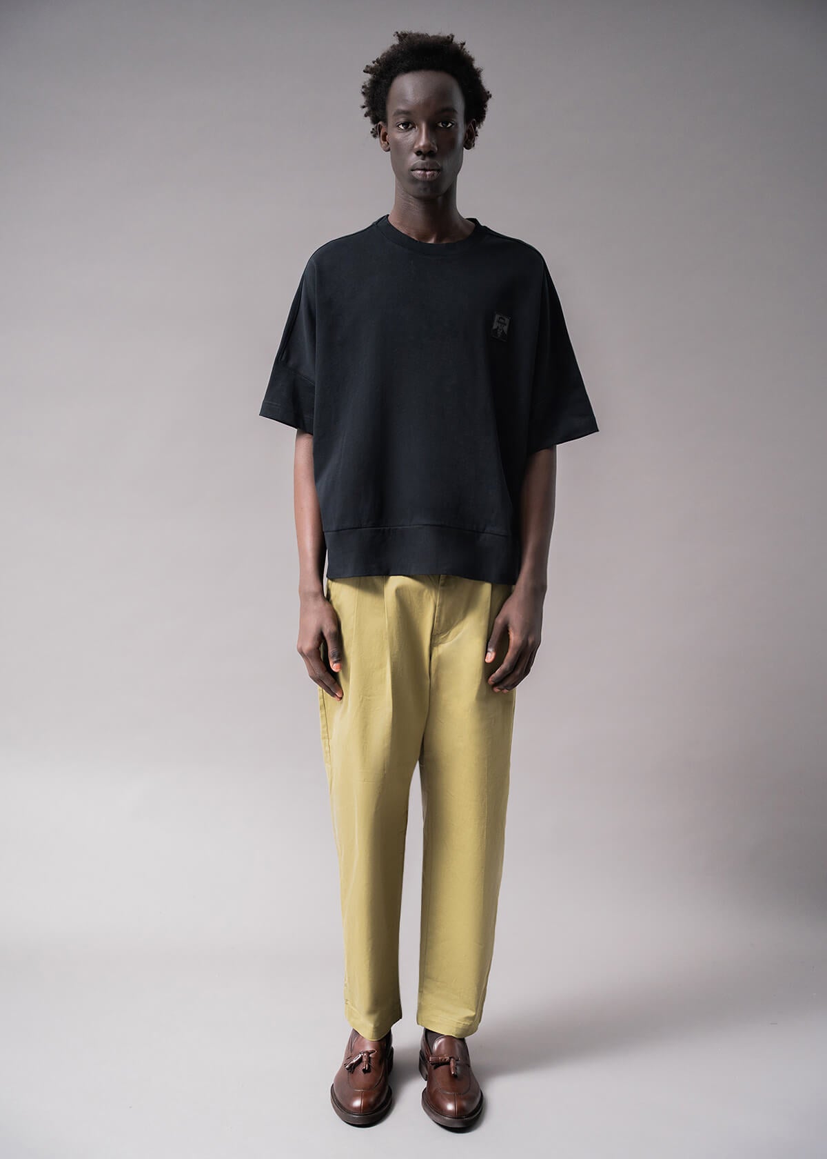 Italian Aviator Tee Black | Modern Menswear by yycbvcnbmmnbm