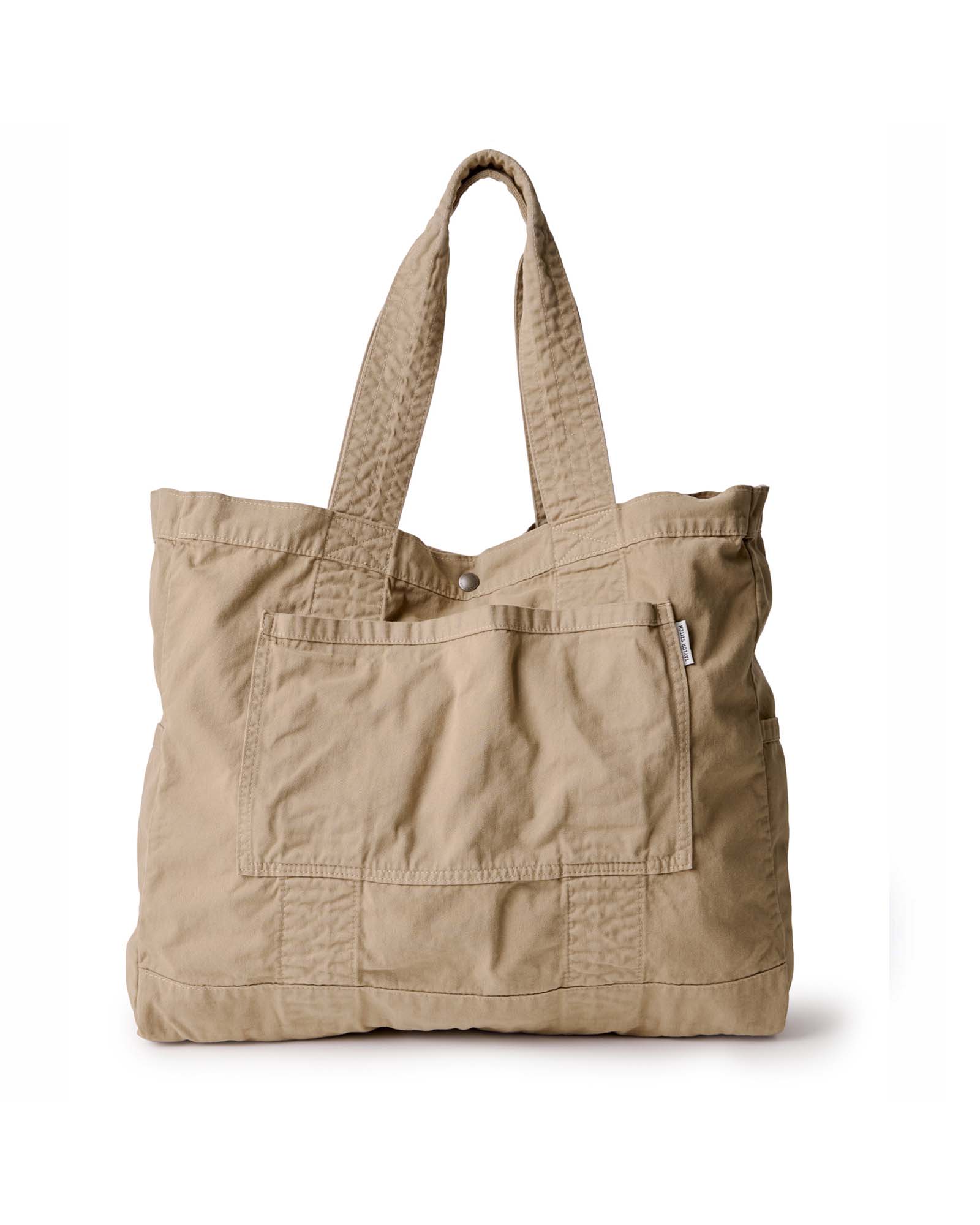 The Foundation Tote in Organic Khaki | Modern Menswear by yycbvcnbmmnbm