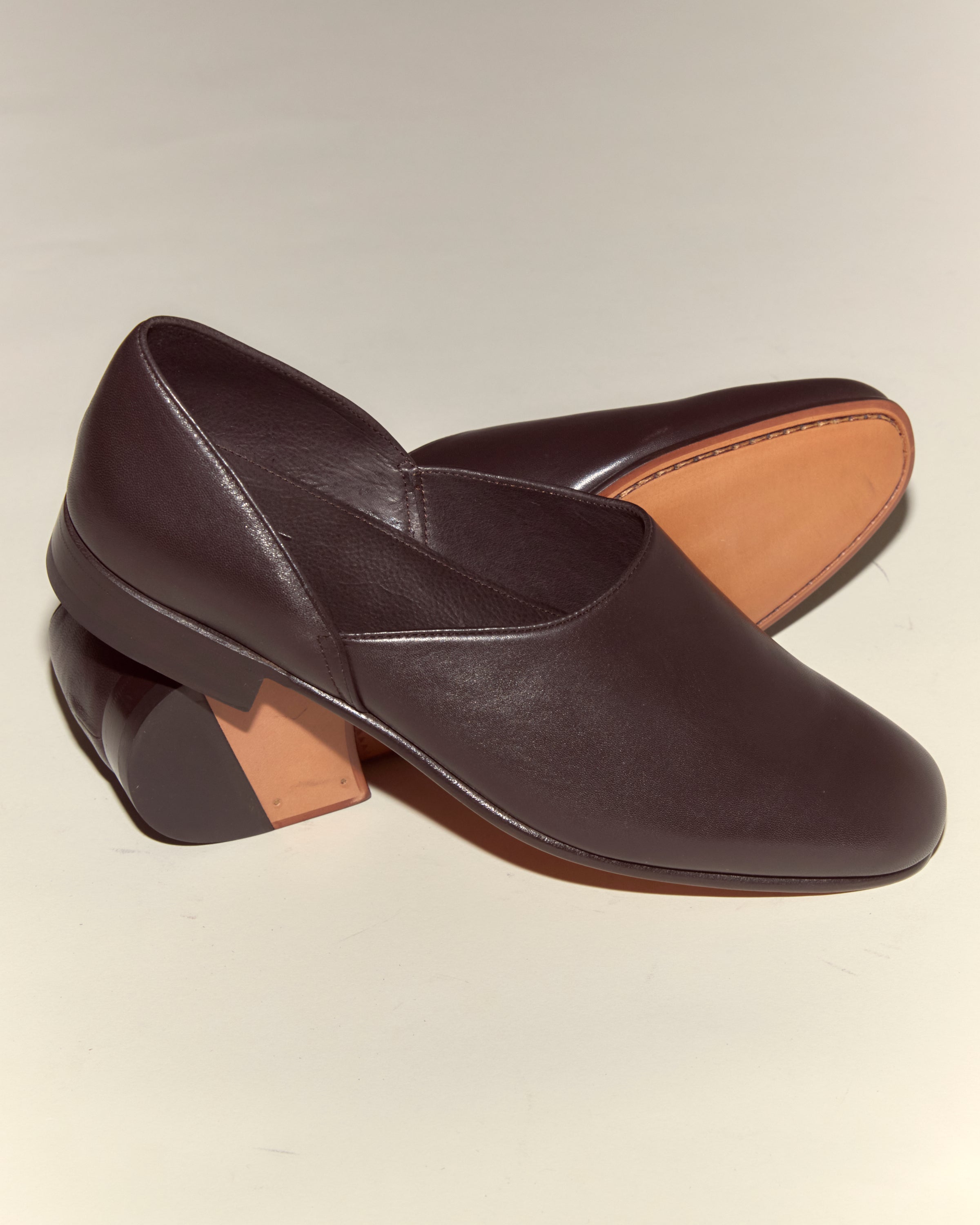 Leather House Shoes - Brown | Modern Menswear by yycbvcnbmmnbm