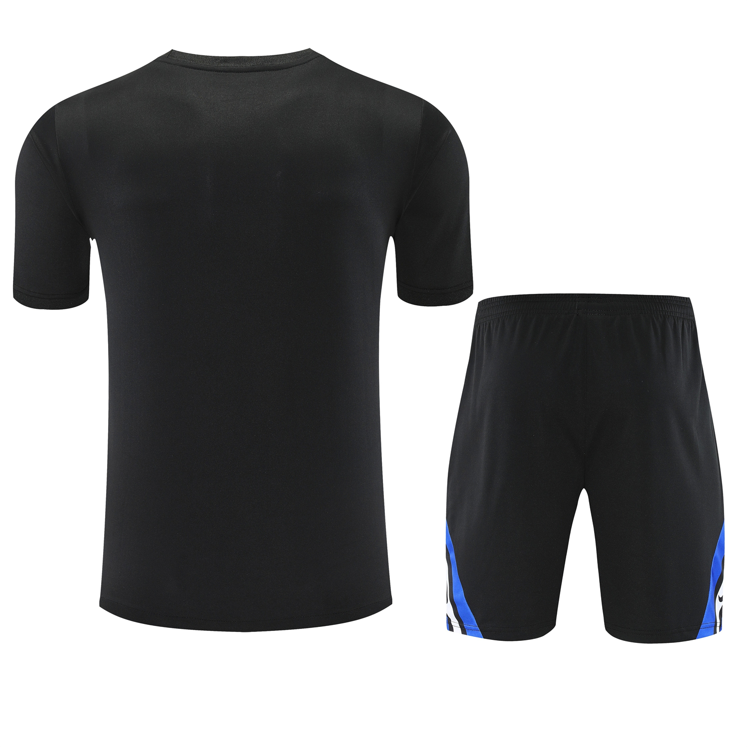 AlphaJersey-Inter Milan 25-26 Short-Sleeve Training Set - Black Top & Black Shorts