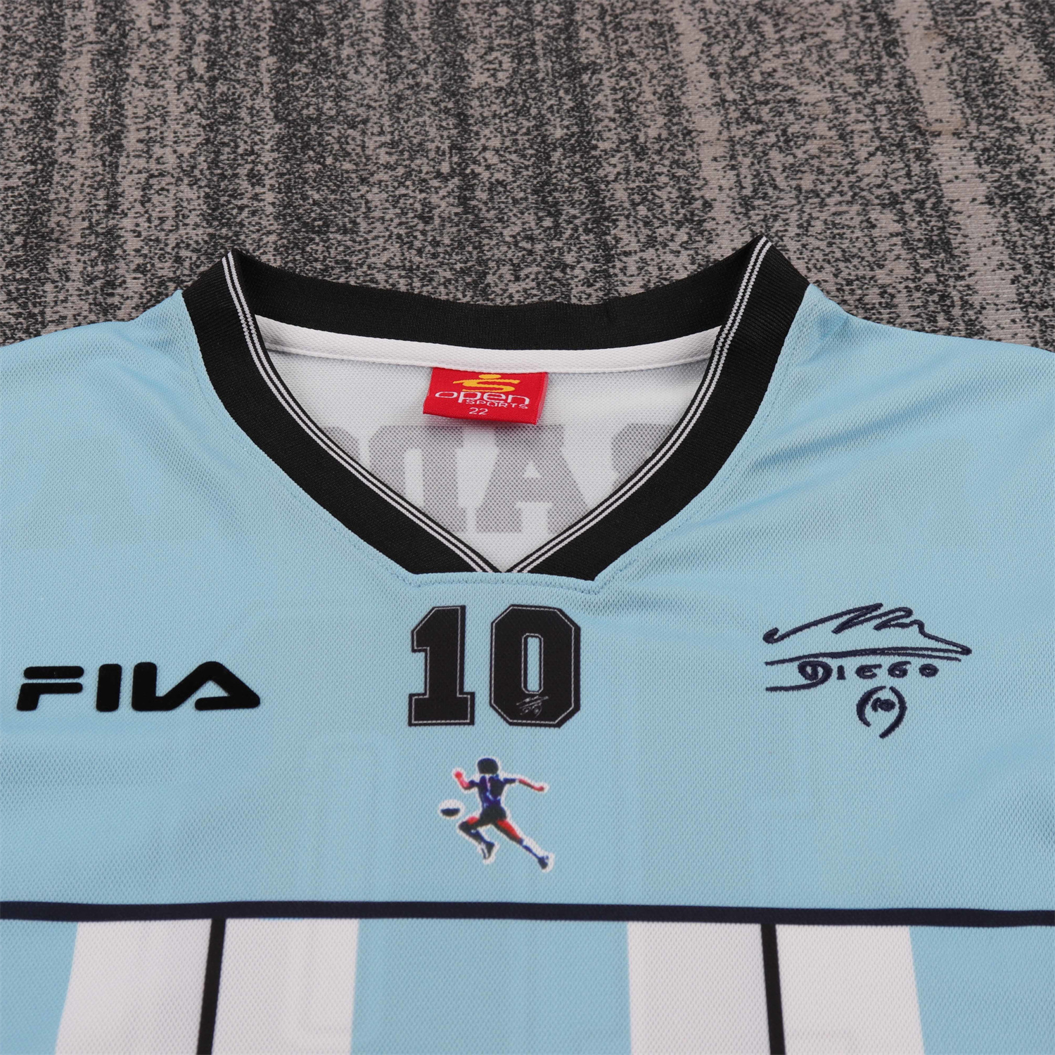 AlphaJersey-Retro Argentina 2001 Maradona Special Kids Kit