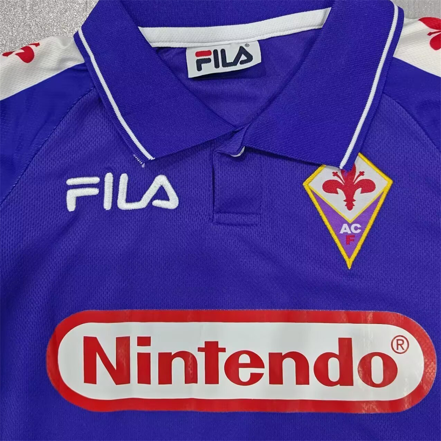 AlphaJersey-Retro Fiorentina 1998-99 Home Kids Kit
