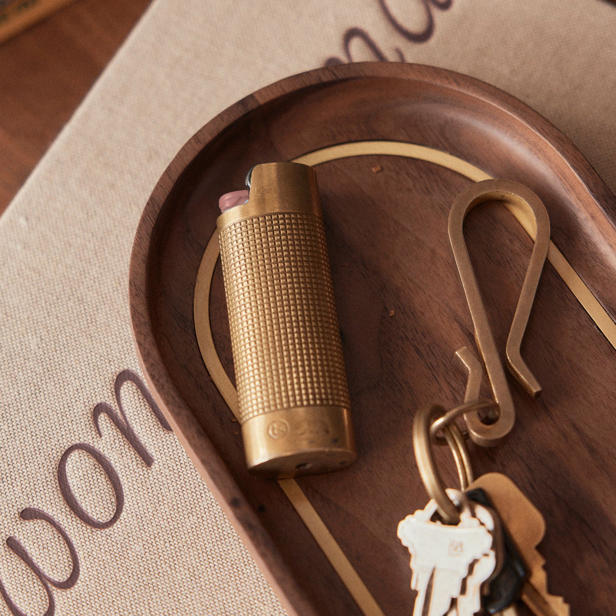 The Valet Tray in Walnut and Brass | Modern Menswear by yycbvcnbmmnbm