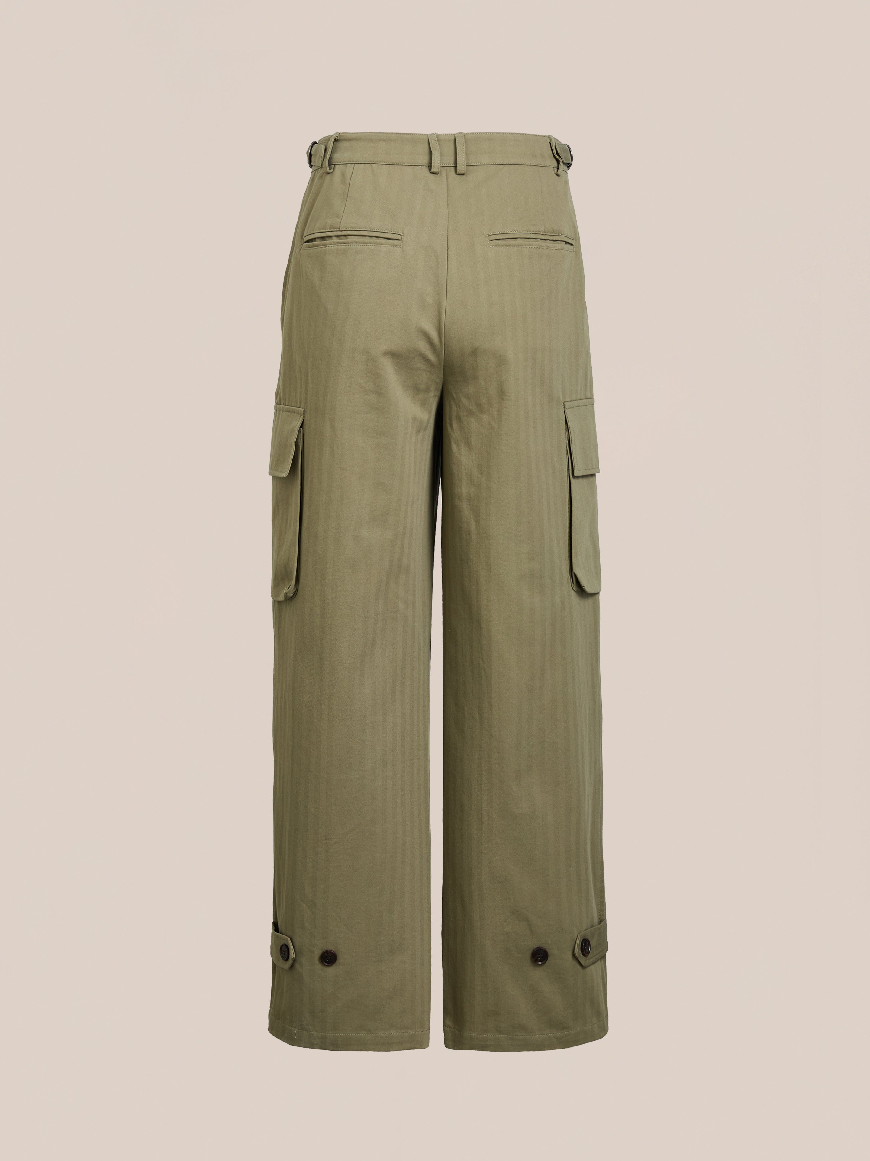 Hava Herringbone Pleated Cargo Trousers | Modern Menswear by yycbvcnbmmnbm