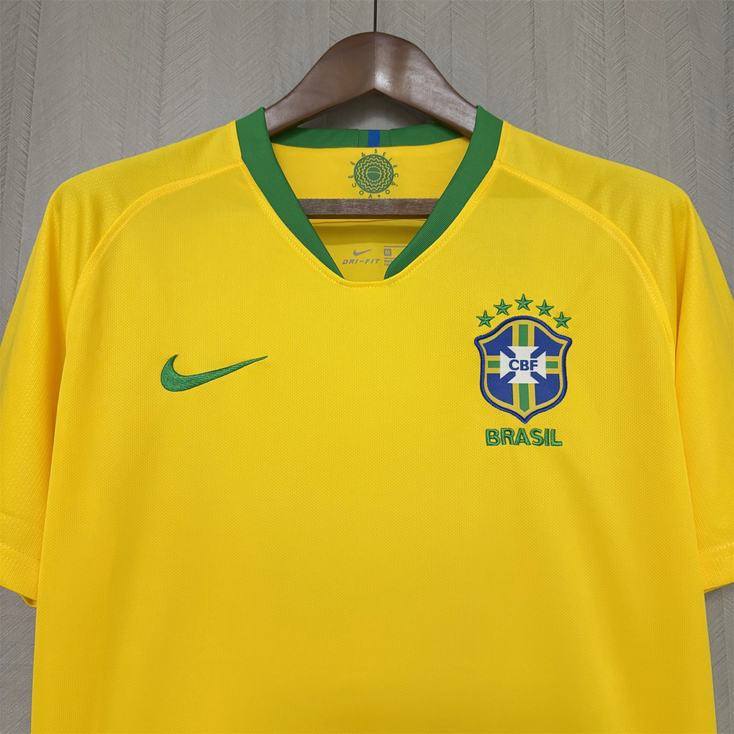 AlphaJersey-Retro Brazil 2018 Home Jersey