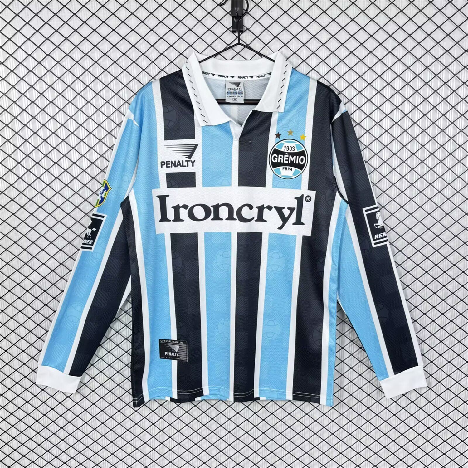 AlphaJersey-Retro Gremio 1997 Home Long Sleeves Jersey - Fans Version
