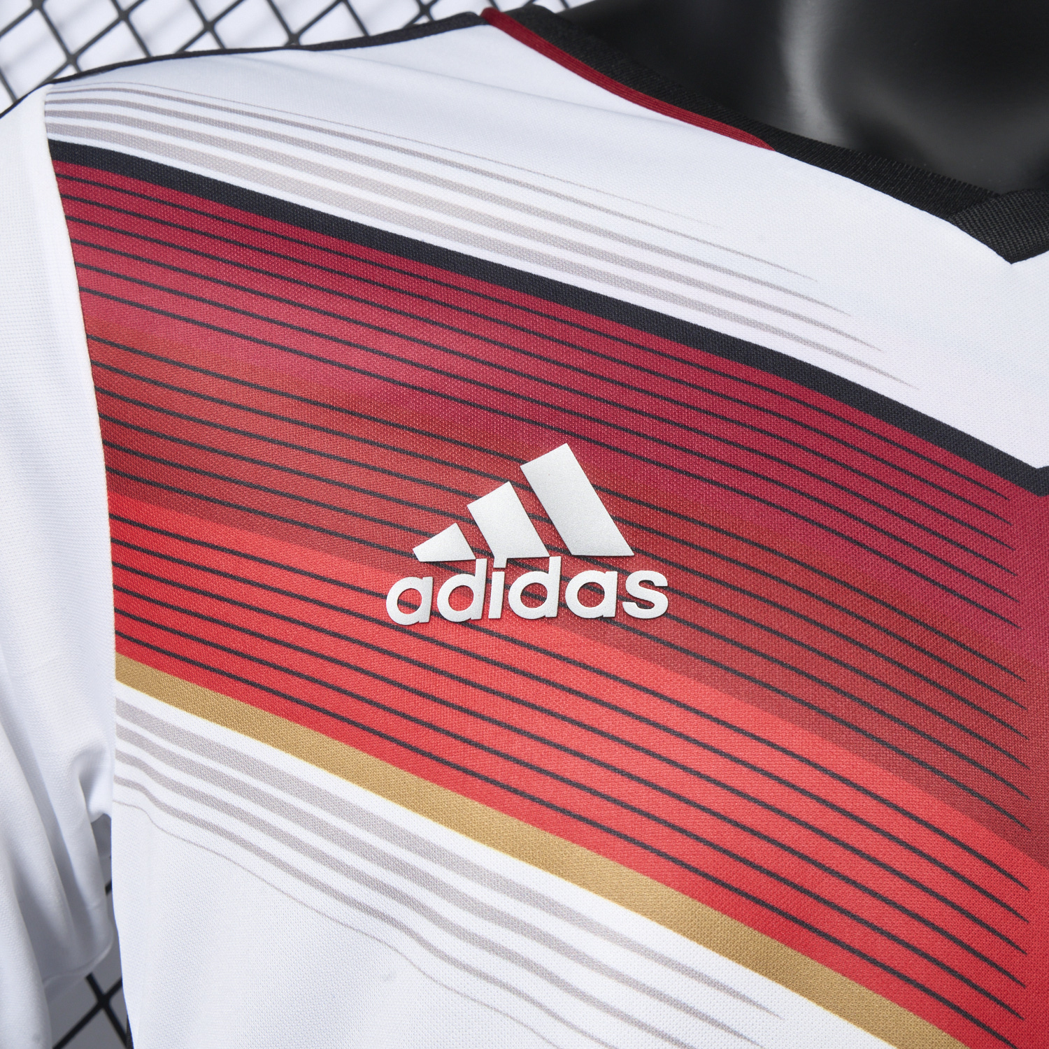 AlphaJersey-Retro Germany 2014 Home Long Sleeves Jersey - Player Version