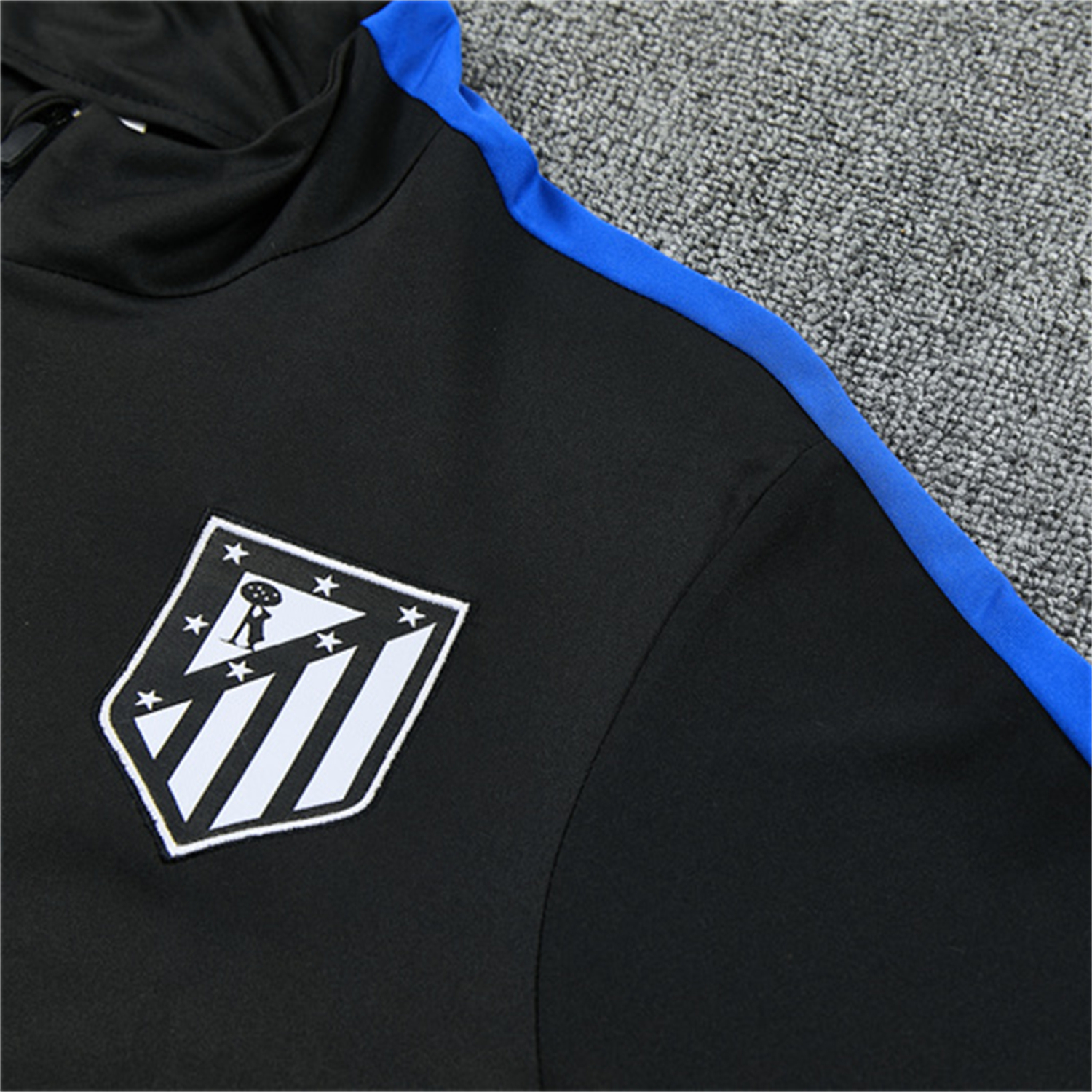 AlphaJersey-Atletico Madrid 26-27 Kids Long Sleeve Training Set - Black Top & Black Pants