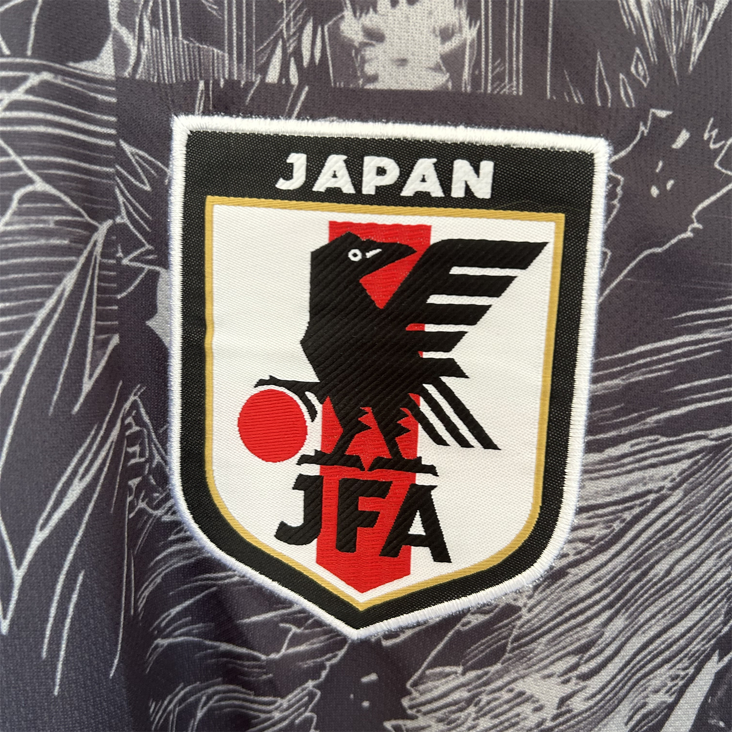 AlphaJersey-Japan 25-26 White Stroke Wukong Black Jersey - Fans Version