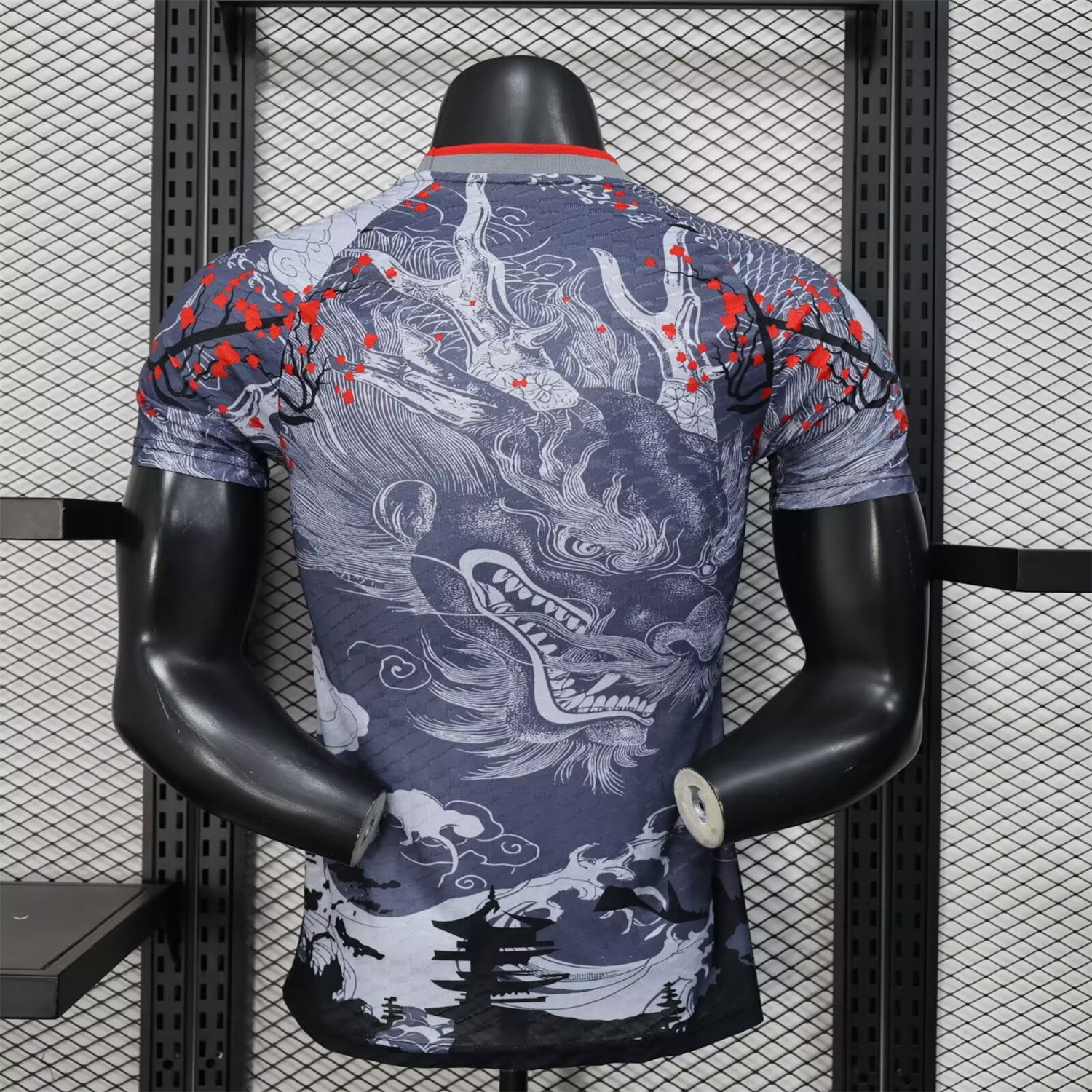 AlphaJersey-Japan 25-26 Black And Grey Dragon Special Edition Jersey - Player Version