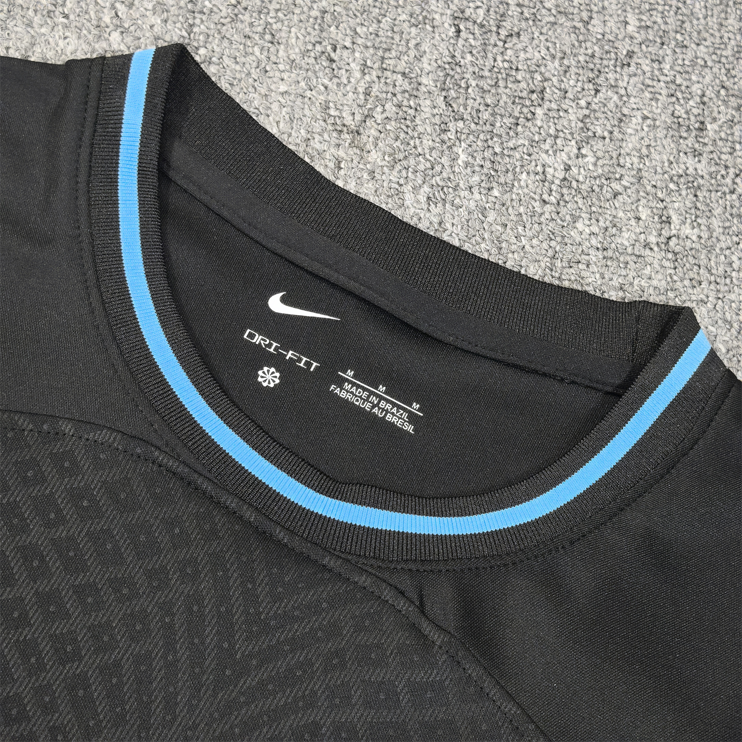 AlphaJersey-Brazil 25-26 Reflective Team Logo Black Special Jersey - Fans Version