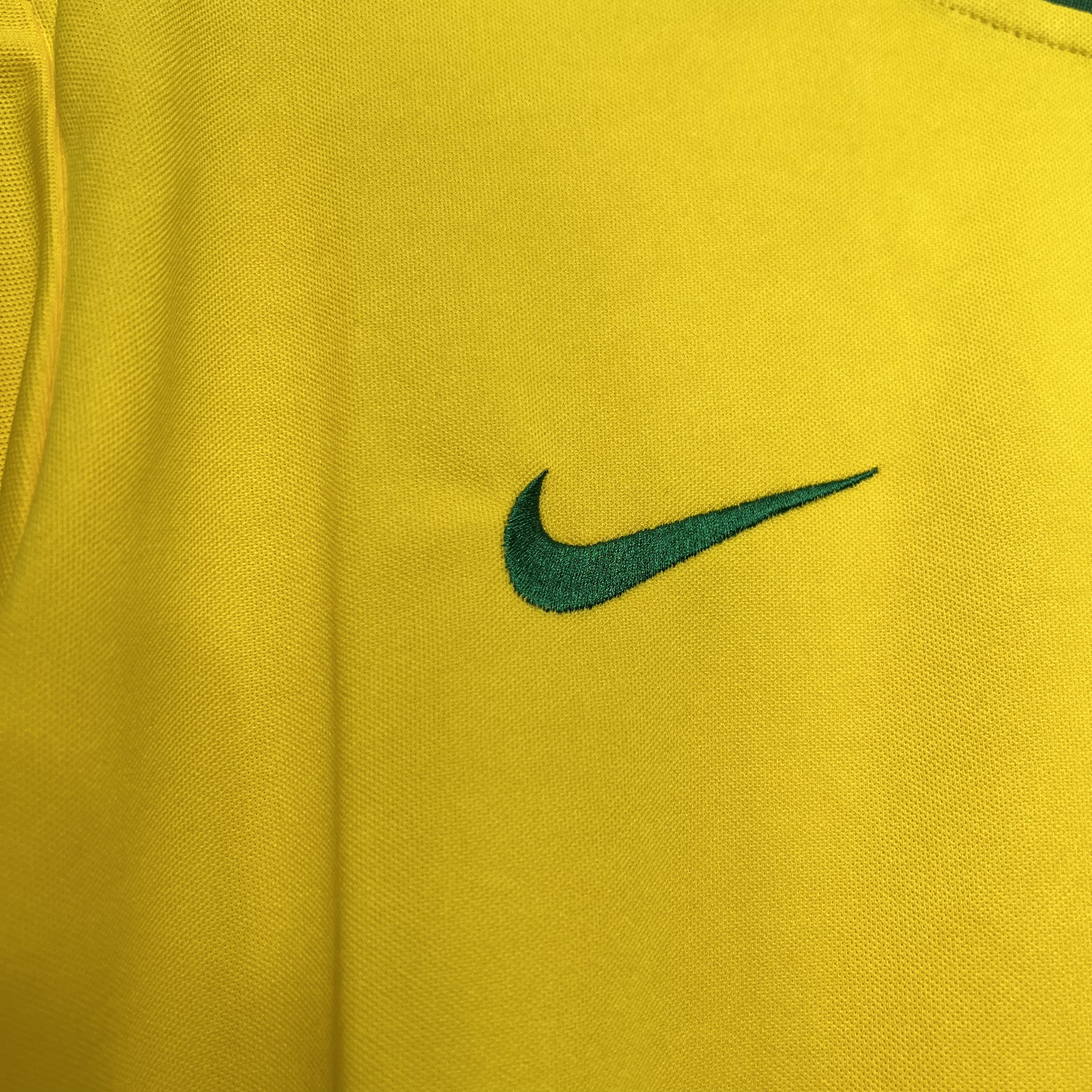 AlphaJersey-Retro Brazil 1998 Home Stadium Jersey