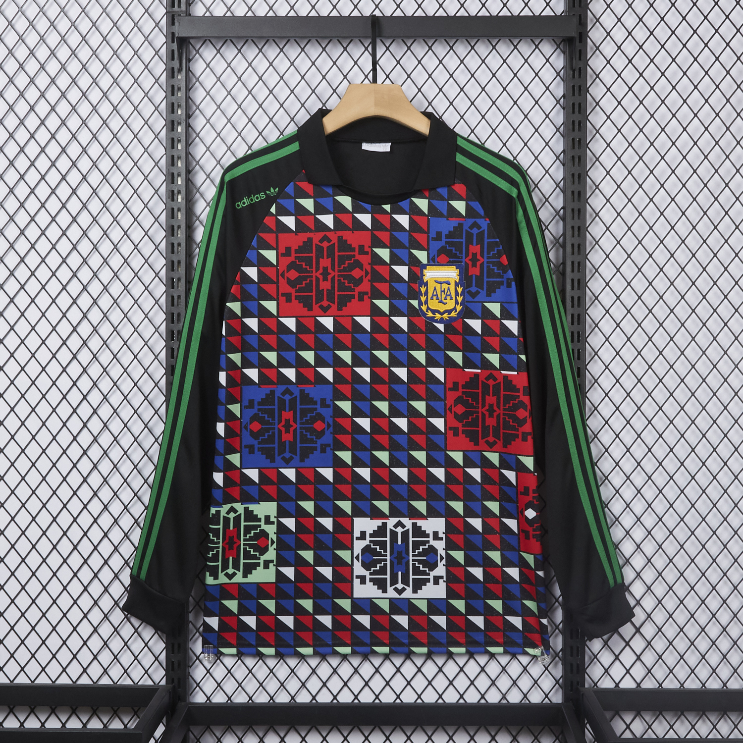 AlphaJersey-Retro Argentina 1990 Goalkeeper Long Sleeves Jersey - Fans Version