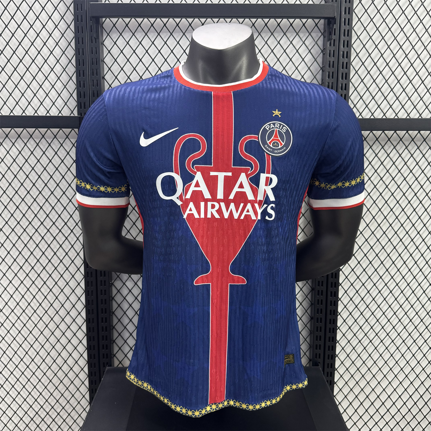 AlphaJersey-Paris Saint-Germain PSG 25-26 Red Trophy Special Edition Jersey With Star - Player Version