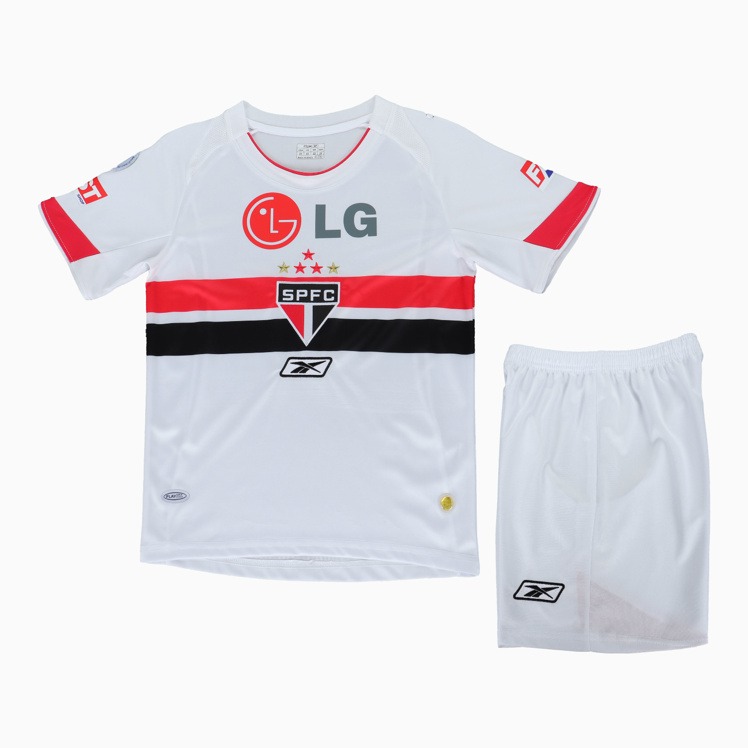 AlphaJersey-Retro Sao Paulo 2007-08 Home Kids Kit