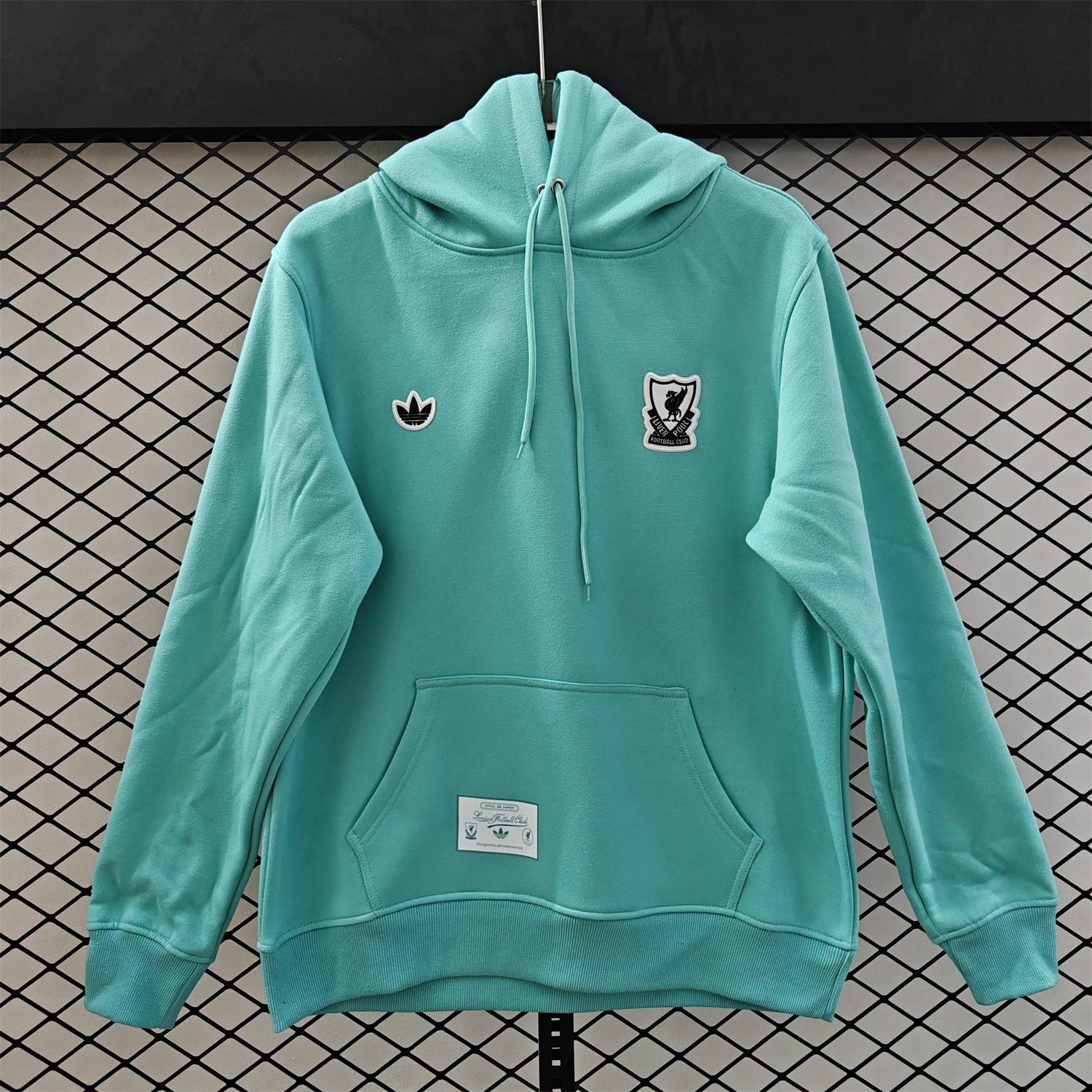 AlphaJersey-Liver.pool 25-26 Originals Terrace Icon White Team Logo Unisex Pullover Hoodie