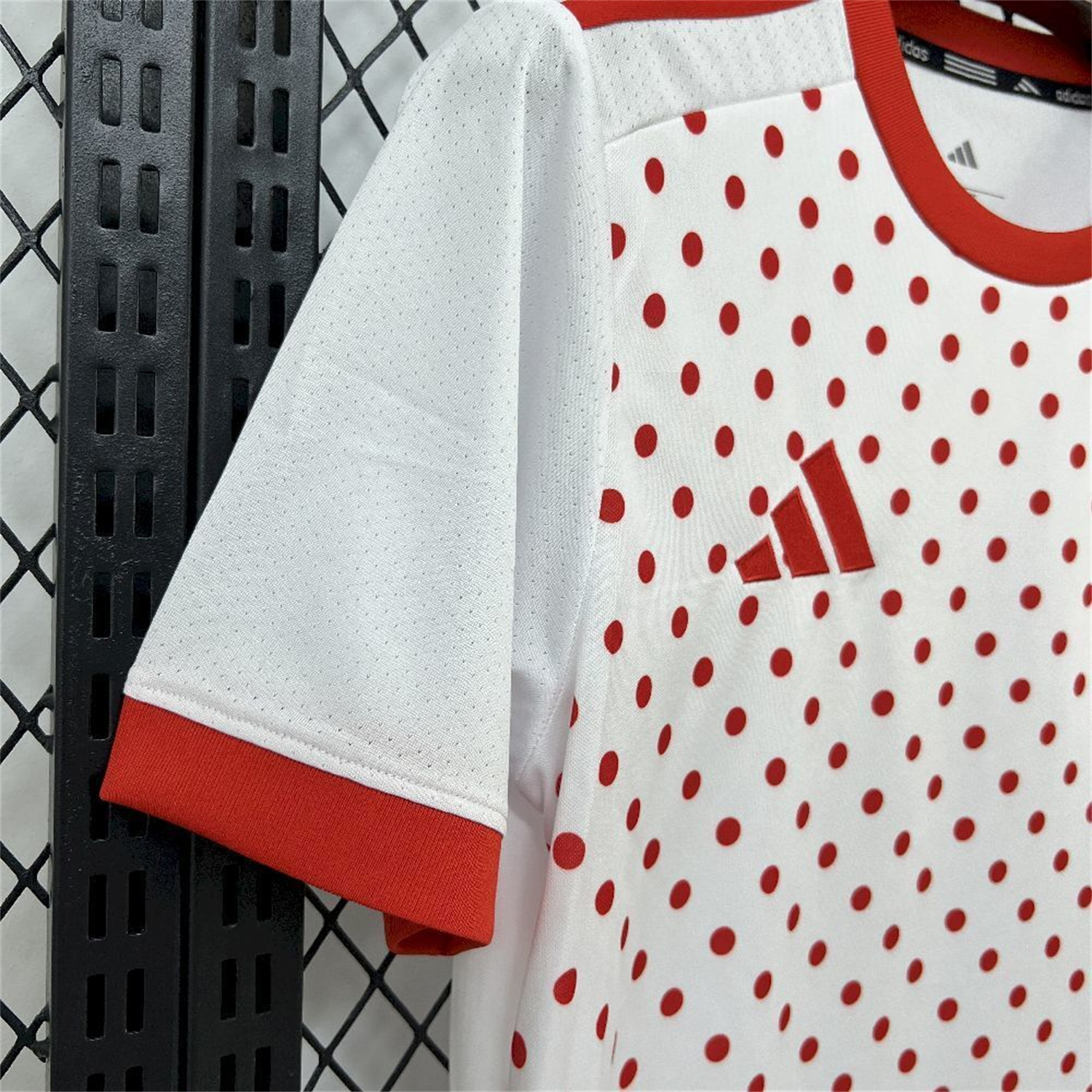 AlphaJersey-Sevilla 25-26 Red Points White Training Jersey - Fans Version
