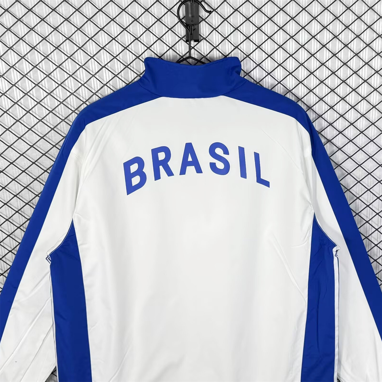 AlphaJersey-Retro Brazil 1998 White Windbreaker