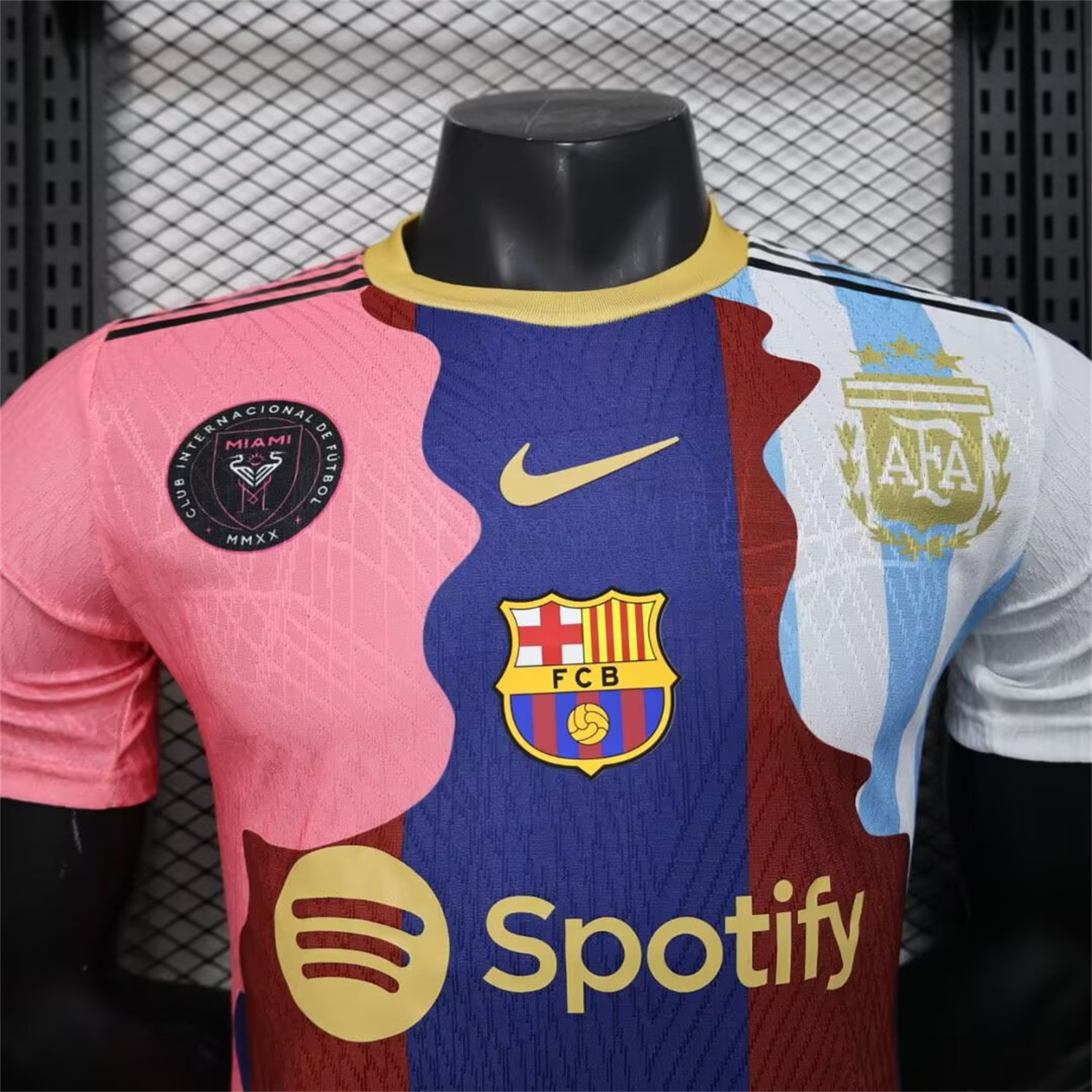 AlphaJersey-Messi Career Commemorative Jersey - Player Version - INT M.A.M Argentina Barcelona Paris Saint-Germain PSG